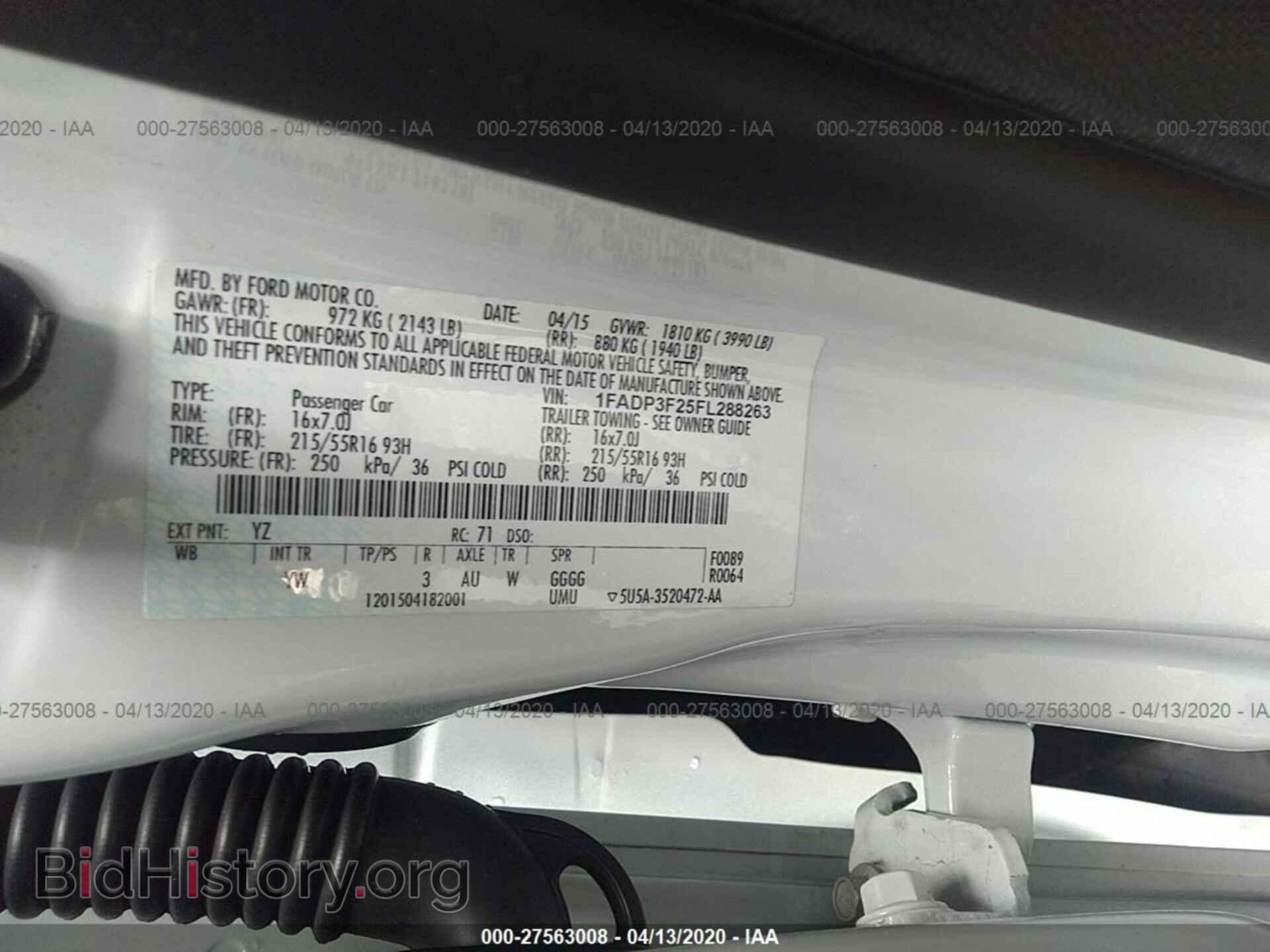 2015 FORD FOCUS - VIN: 1FADP3F25FL288263 - Фото 9