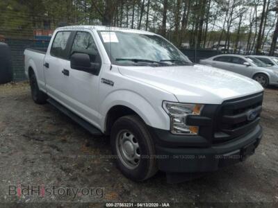 2017 Ford F150 Supercrew, белый — VIN 1FTEW1CF2HFC82287, IAAI