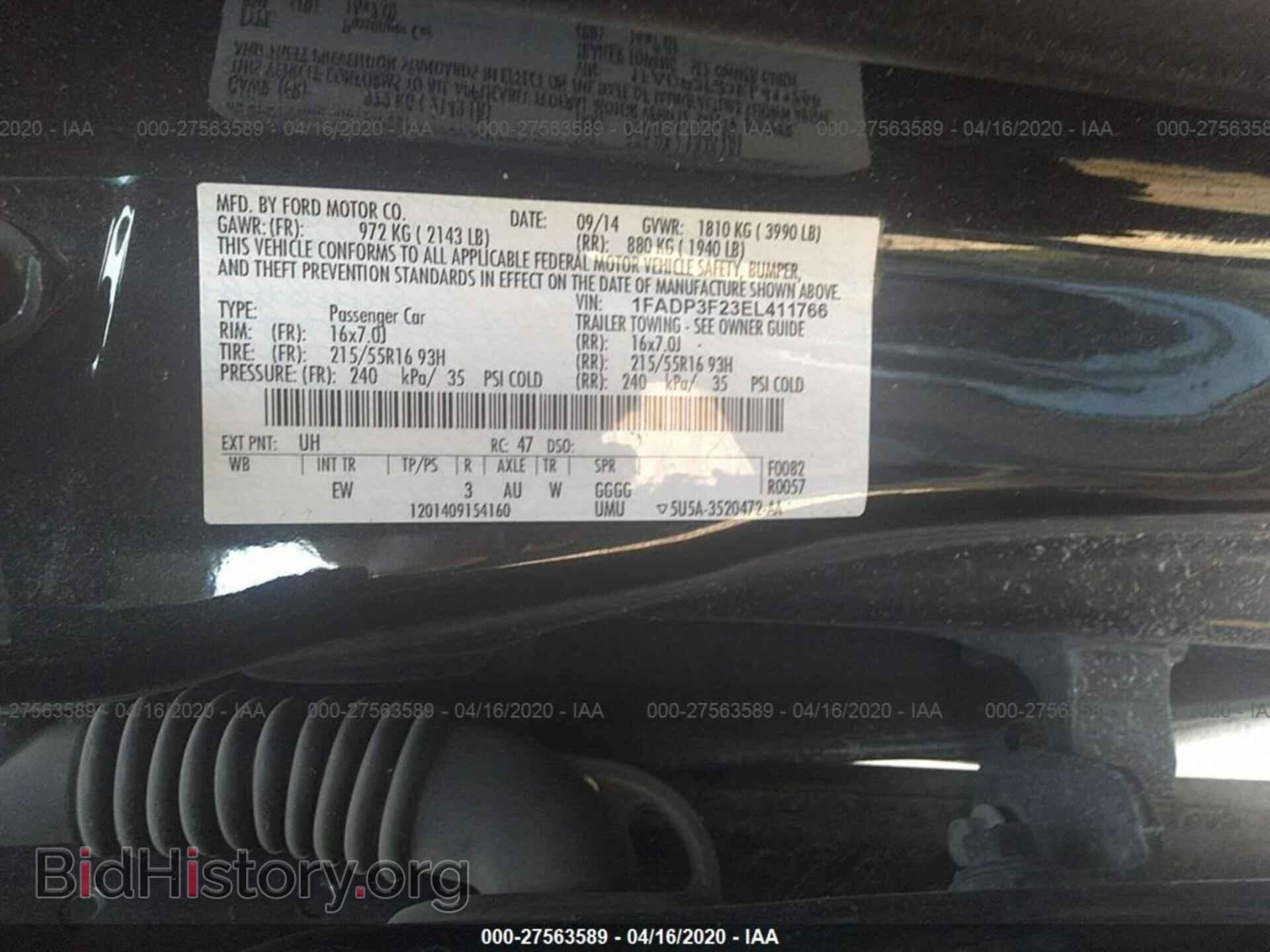 2014 FORD FOCUS - VIN: 1FADP3F23EL411766 - Photo 9