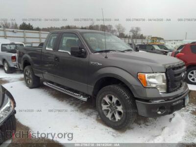 2012 Ford F150 Super Cab, серый — VIN 1FTFX1EFXCFC79239, IAAI