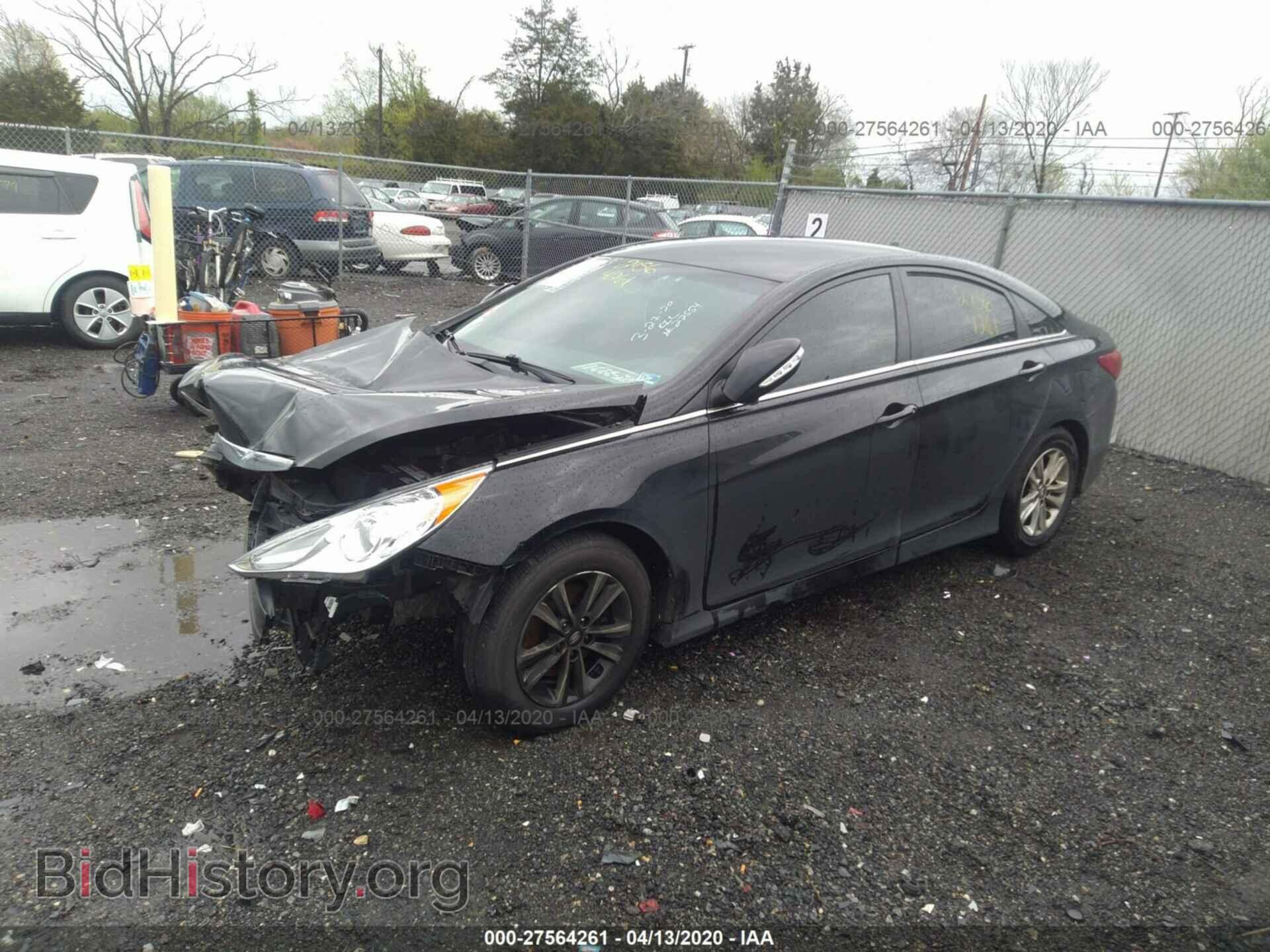 2014 HYUNDAI SONATA - VIN: 5NPEB4AC4EH839093 - Фото 2