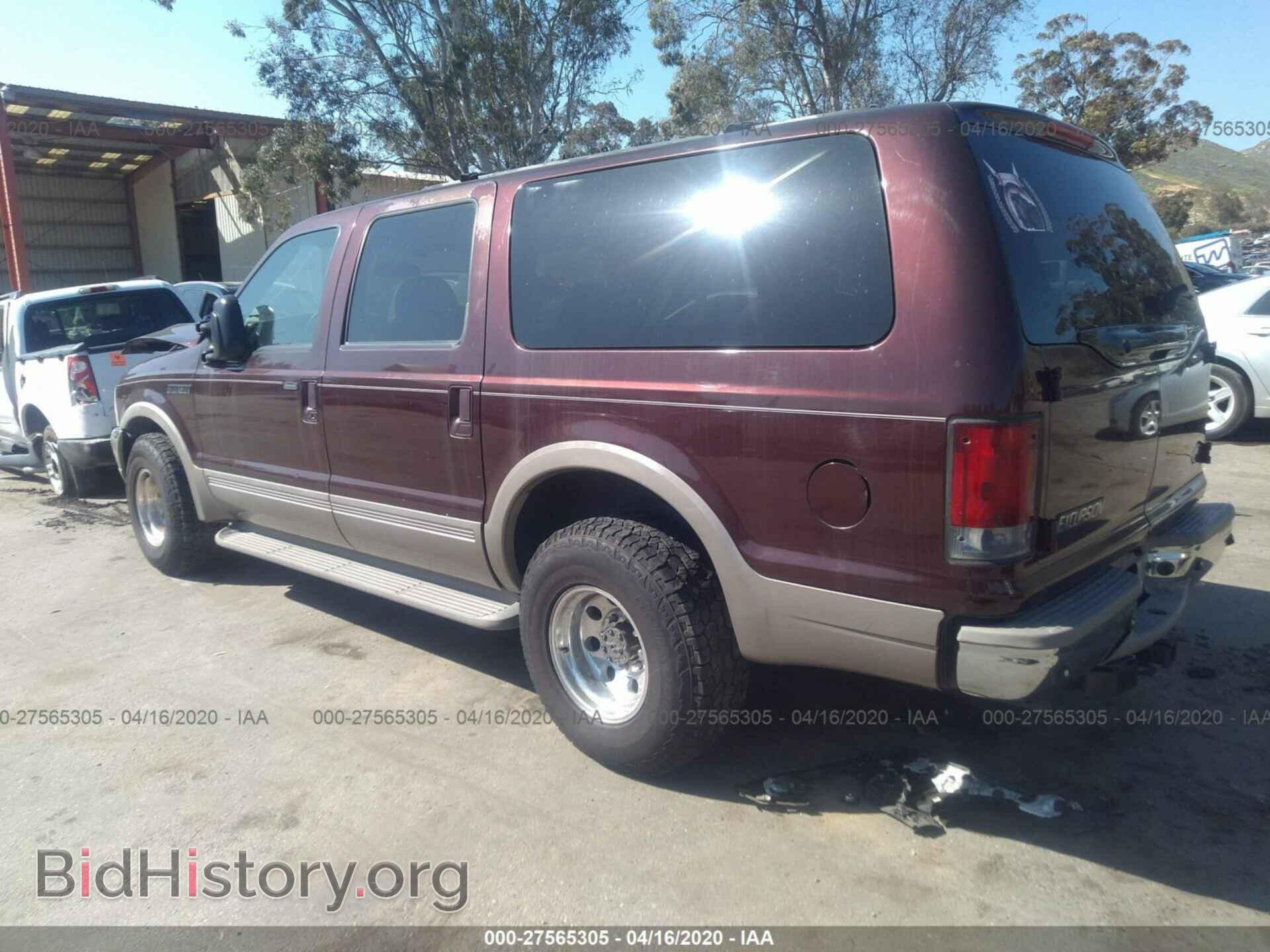 2001 FORD EXCURSION - VIN: 1FMNU42S91EB30729 - Фото 3