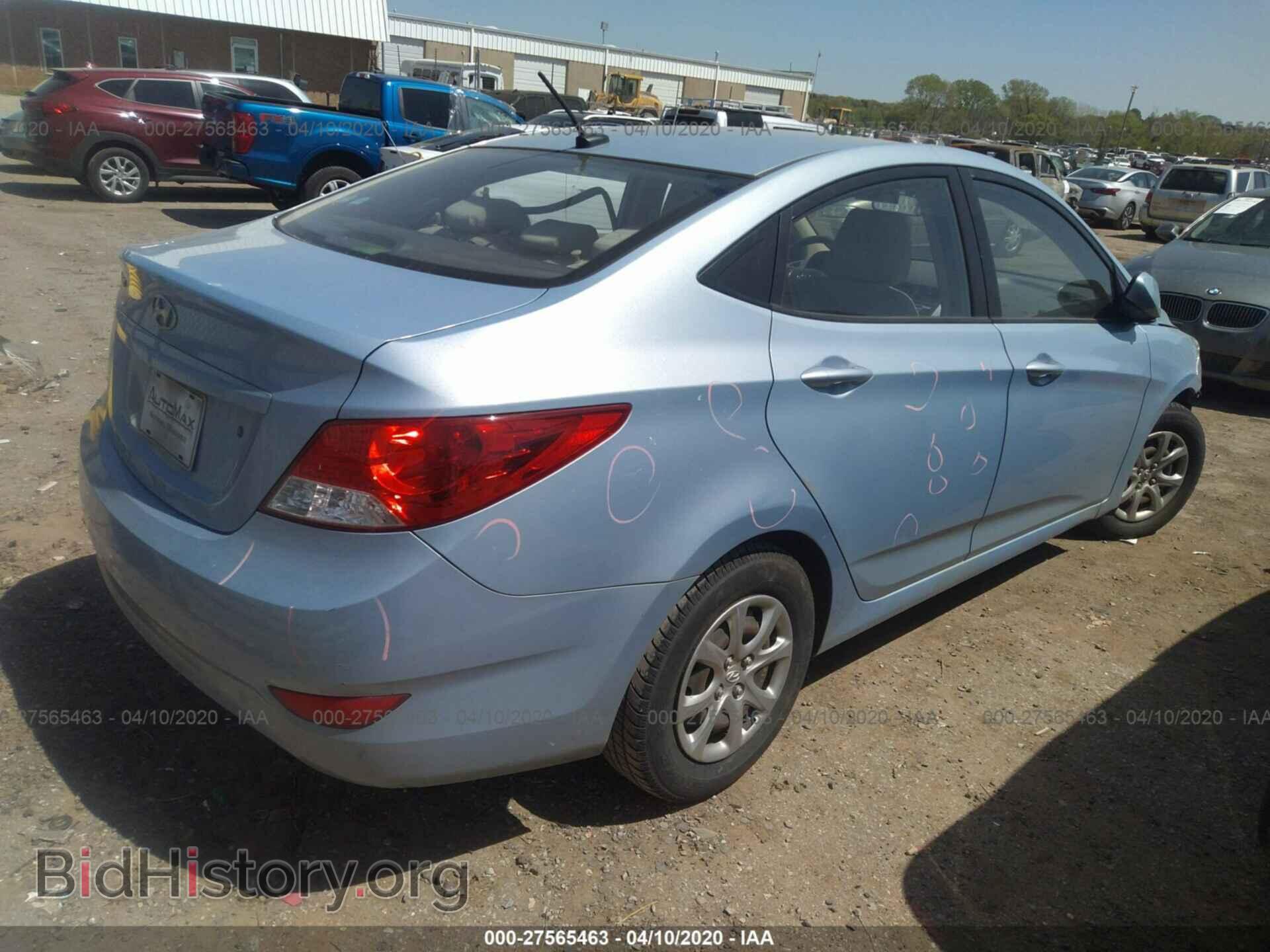 2013 HYUNDAI ACCENT - VIN: KMHCT4AE7DU525363 - Фото 4