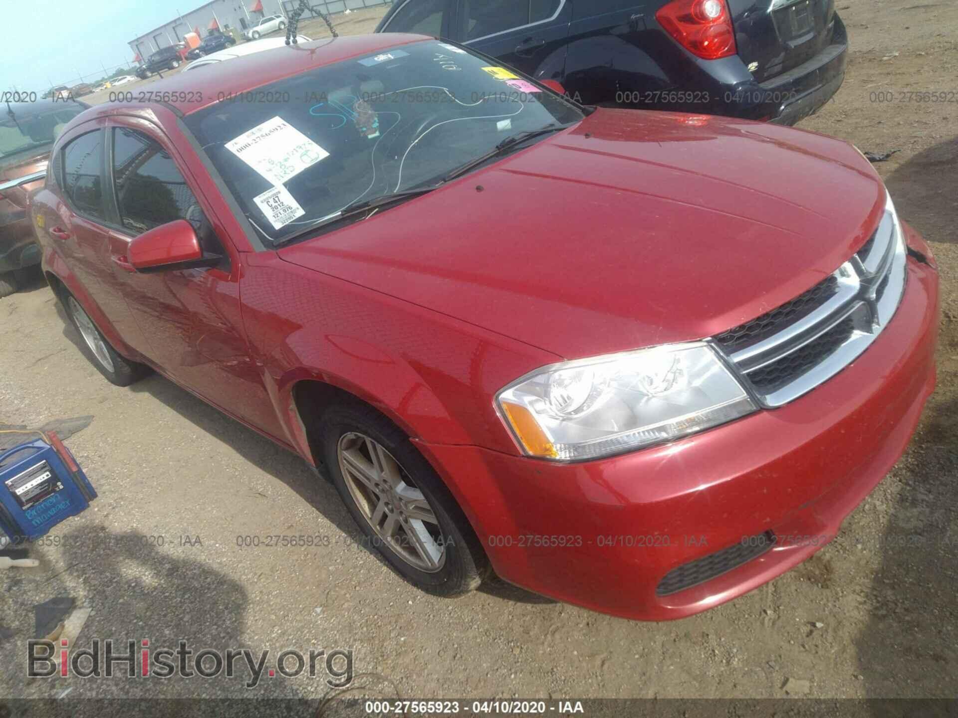 Фотография 1C3CDZCB5CN217963 - DODGE AVENGER 2012