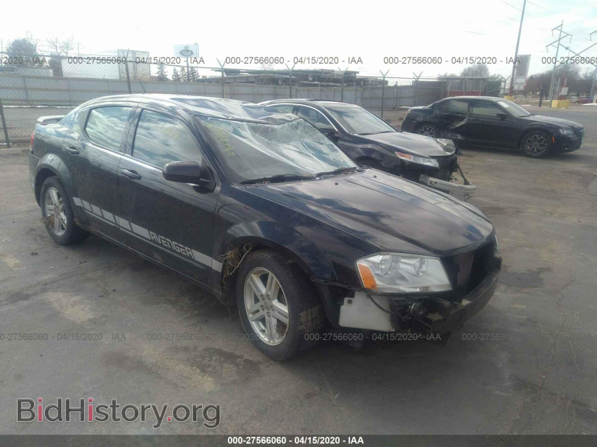 Photo 1C3CDZCB2CN156801 - DODGE AVENGER 2012