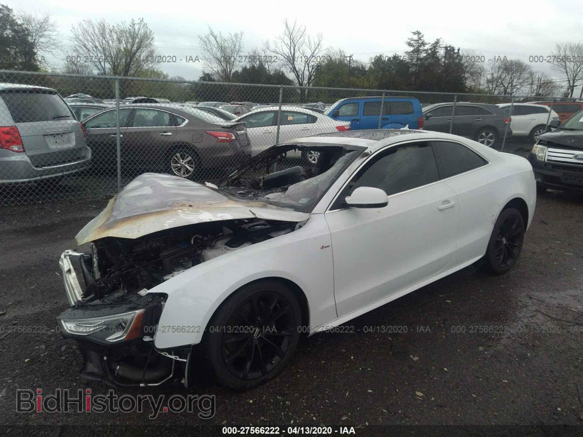 2014 AUDI A5 - VIN: WAUWFAFR2EA007860 - Фото 2