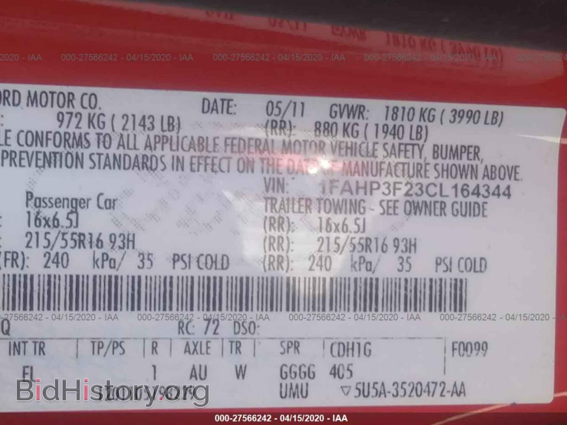 2012 FORD FOCUS - VIN: 1FAHP3F23CL164344 - Photo 9