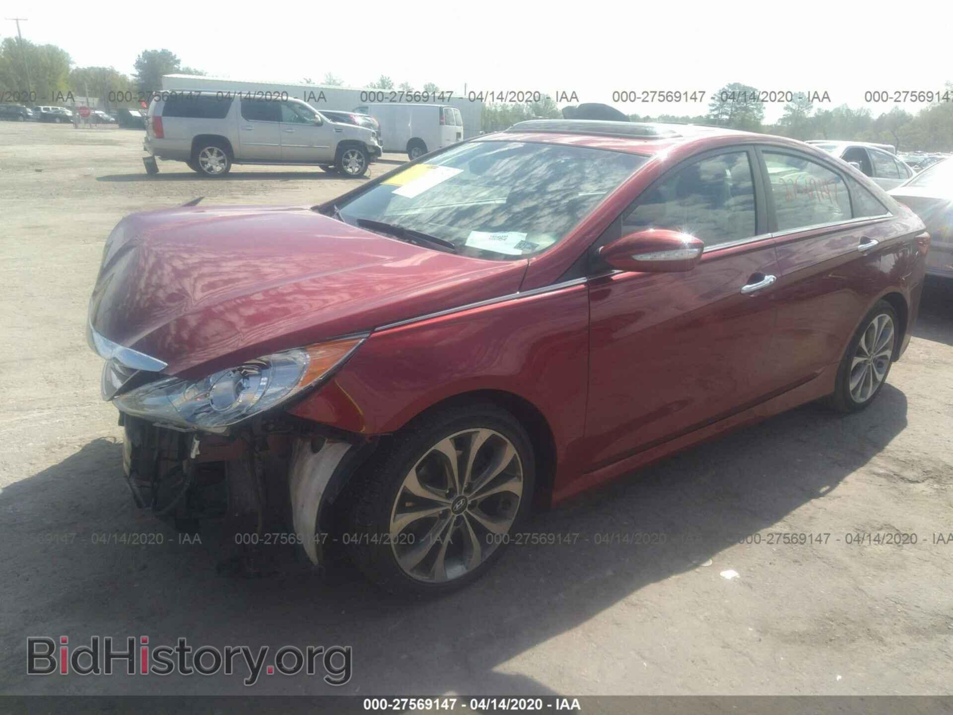 2014 HYUNDAI SONATA - VIN: 5NPEC4AC5EH874402 - Фото 2
