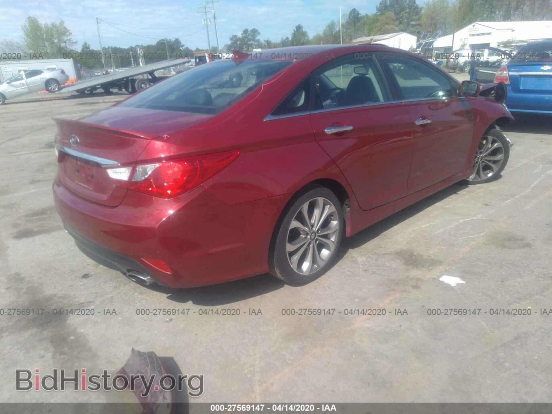 2014 HYUNDAI SONATA - VIN: 5NPEC4AC5EH874402 - Фото 4