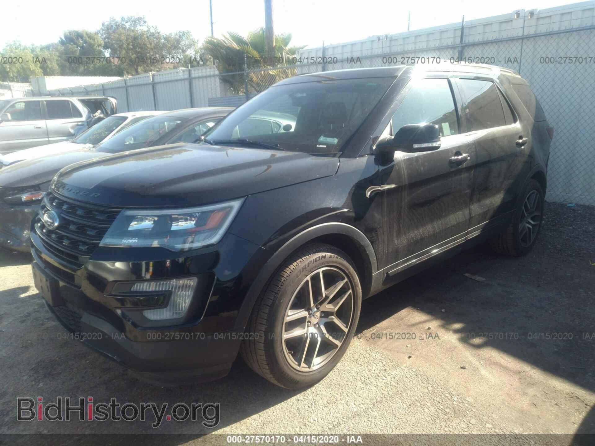 2016 FORD EXPLORER - VIN: 1FM5K8GT2GGD28435 - Фото 2