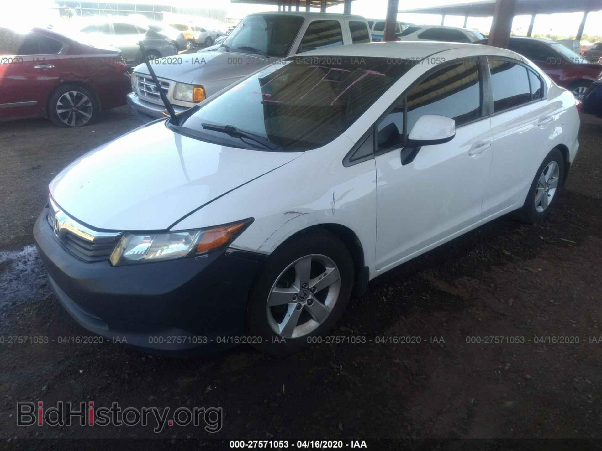 2012 HONDA CIVIC - VIN: 2HGFB2F54CH315114 - Фото 2