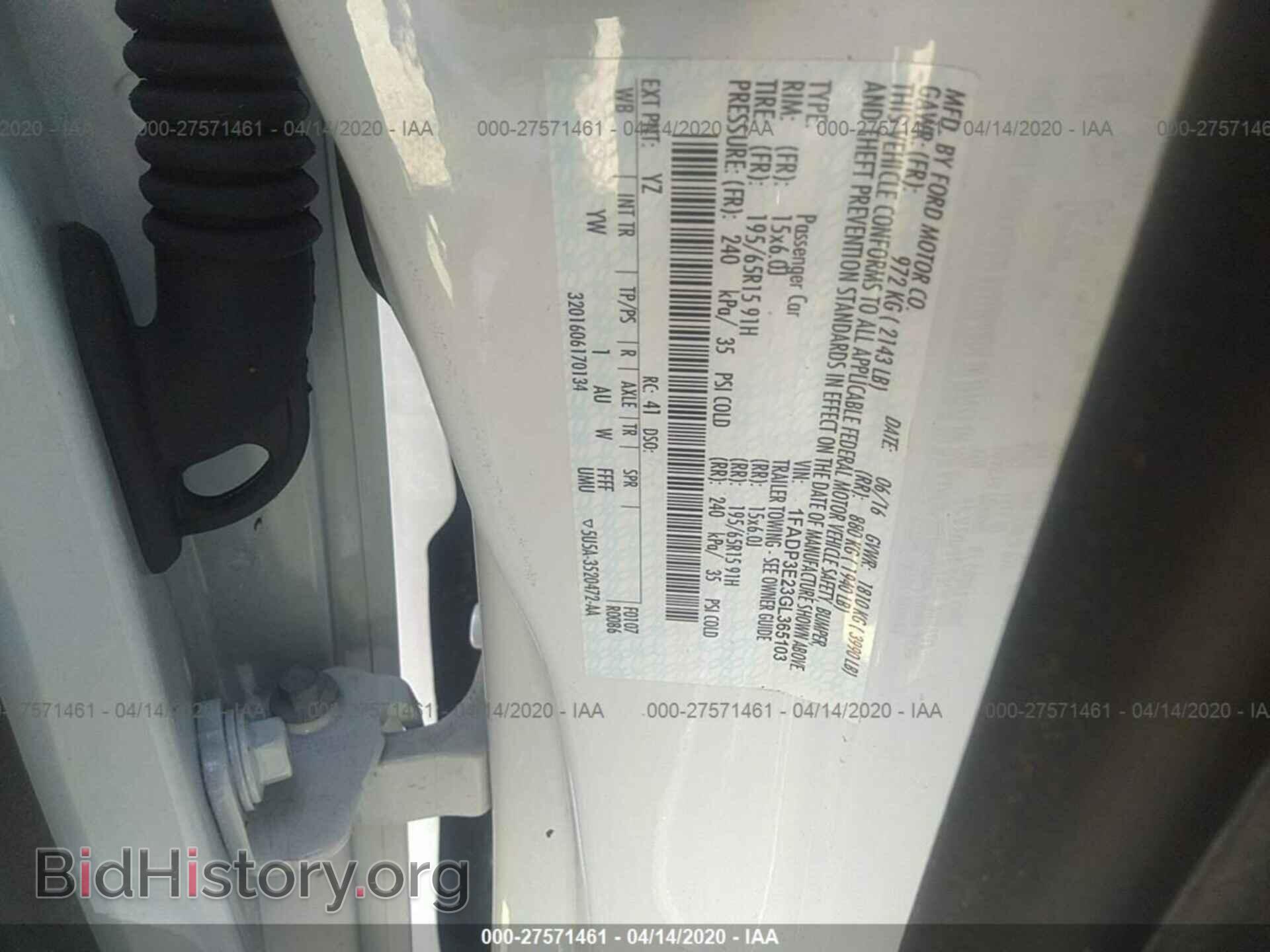 2016 FORD FOCUS - VIN: 1FADP3E23GL365103 - Photo 9