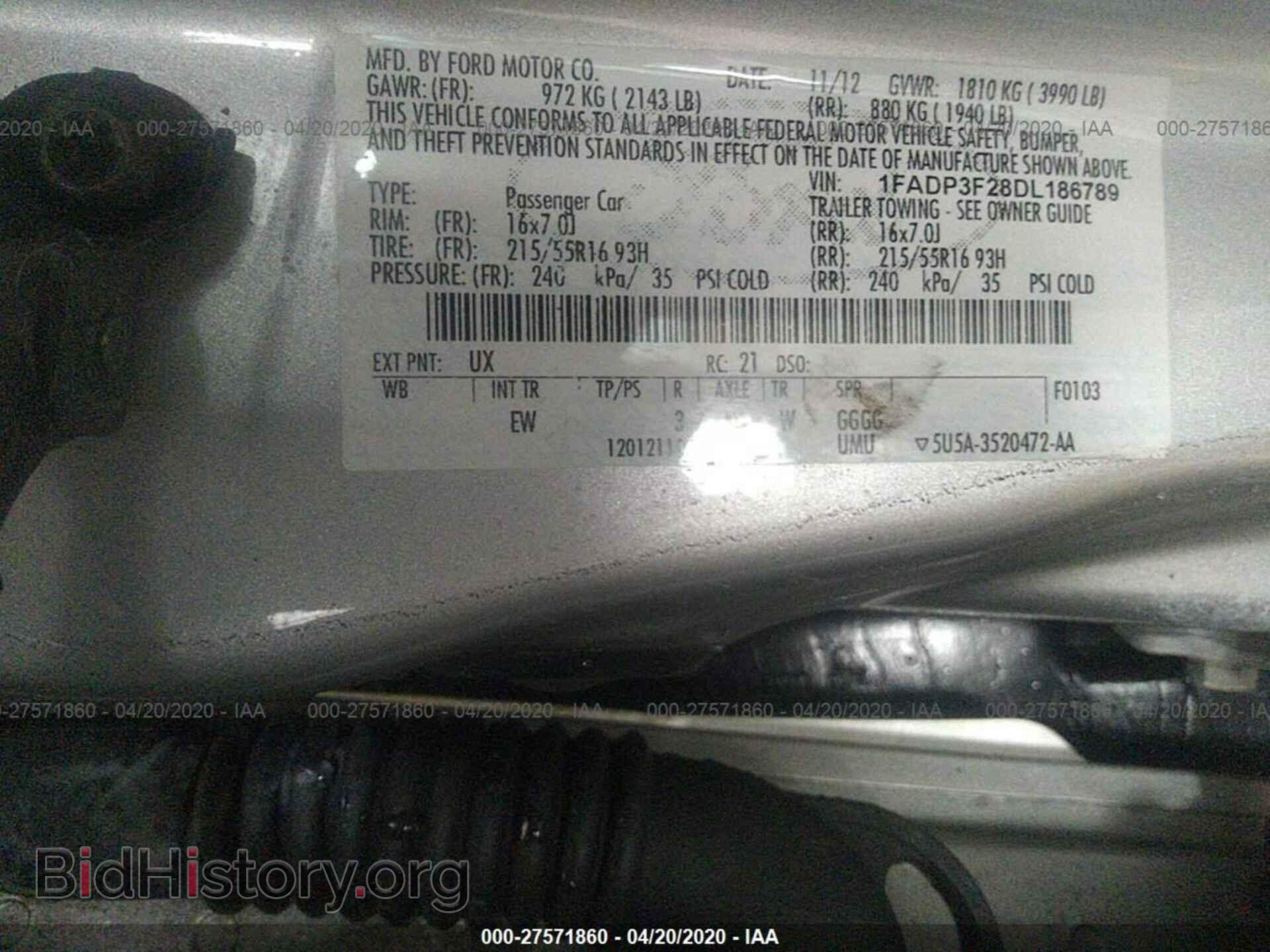 2013 FORD FOCUS - VIN: 1FADP3F28DL186789 - Photo 9