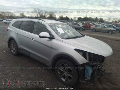 2014 Hyundai SANTA FE GLS/Limited, серебристый — VIN KM8SM4HF3EU056135, IAAI