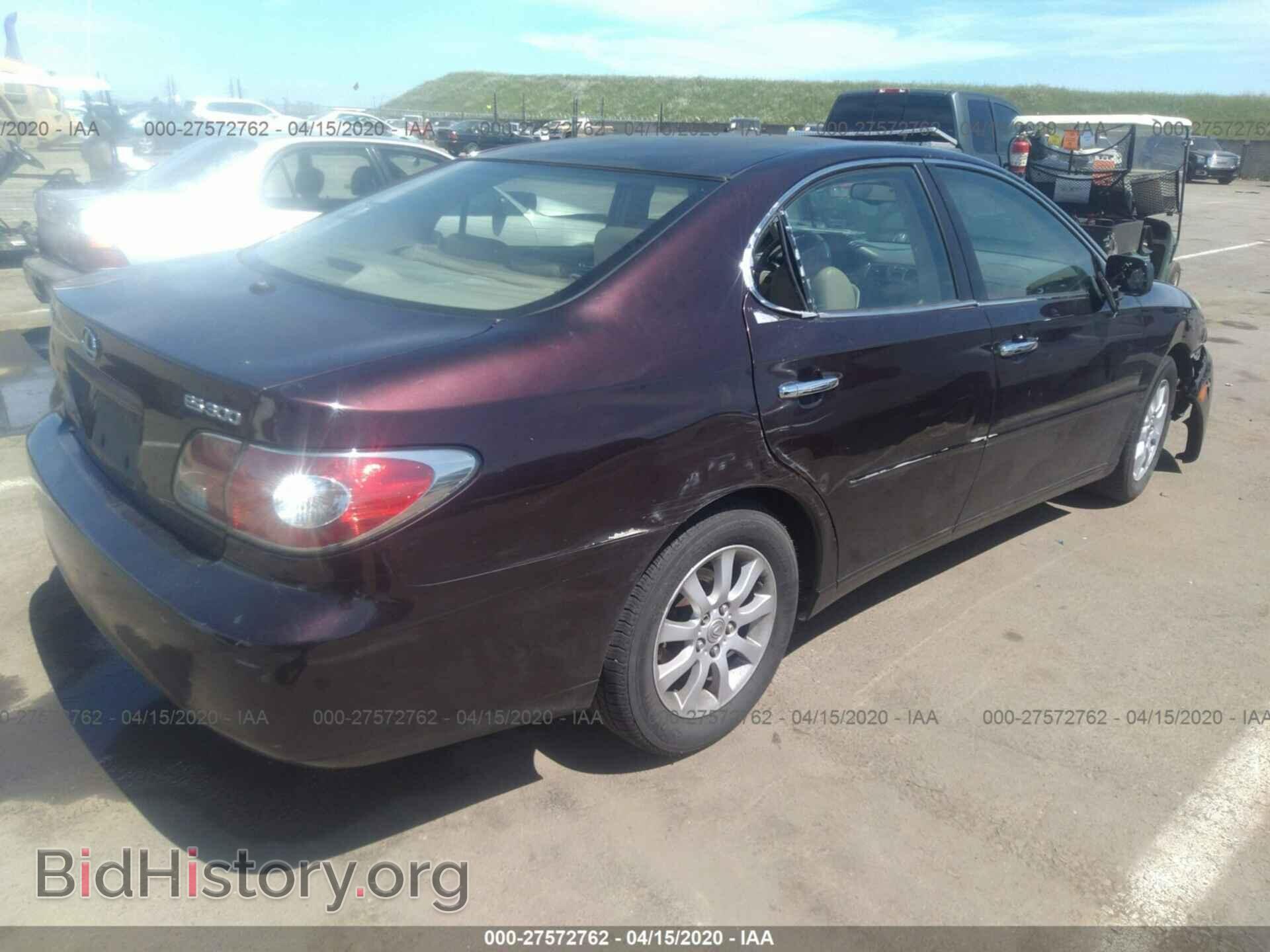 2002 LEXUS ES - VIN: JTHBF30GX25034196 - Фото 4