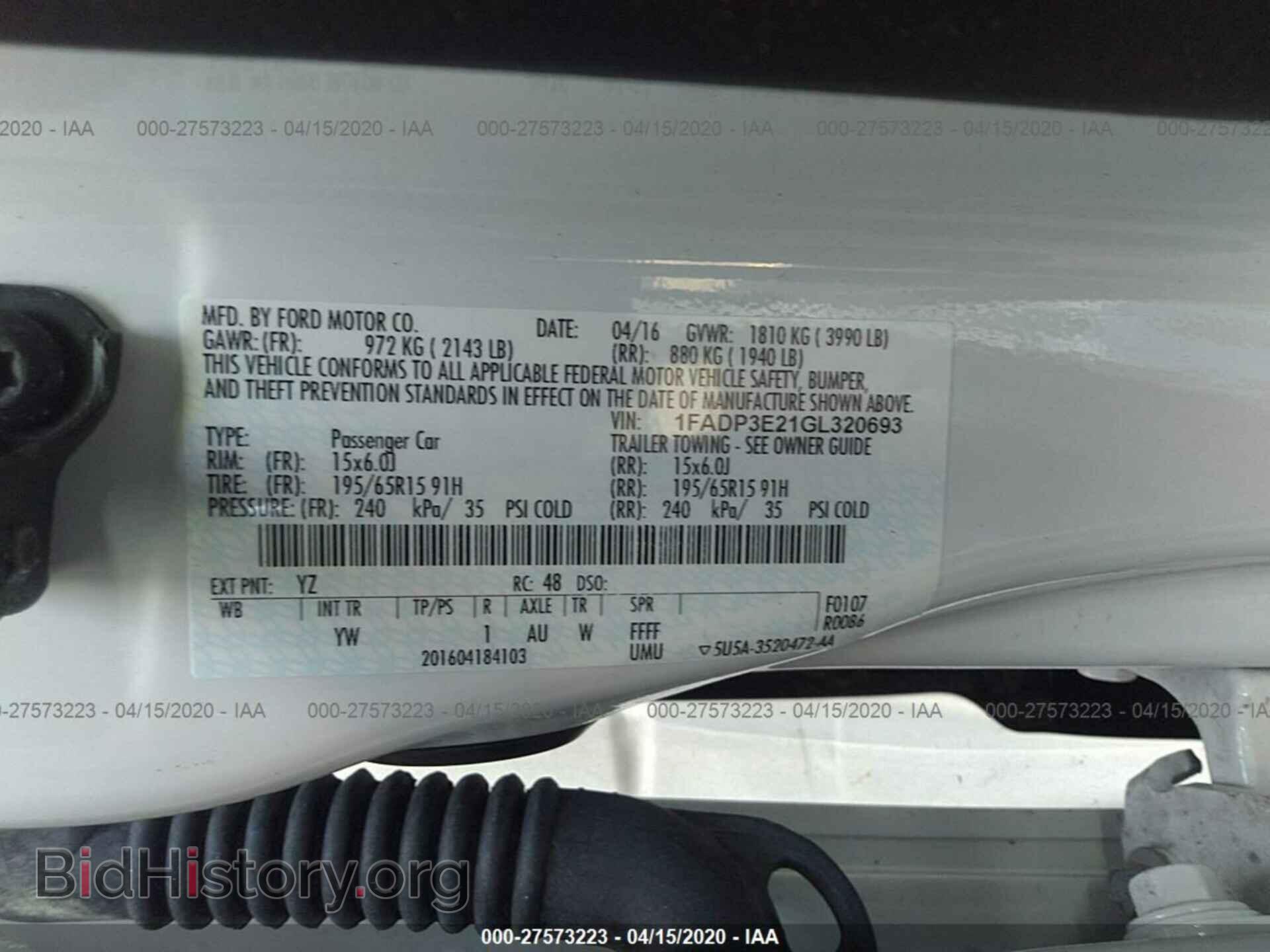 2016 FORD FOCUS - VIN: 1FADP3E21GL320693 - Photo 9