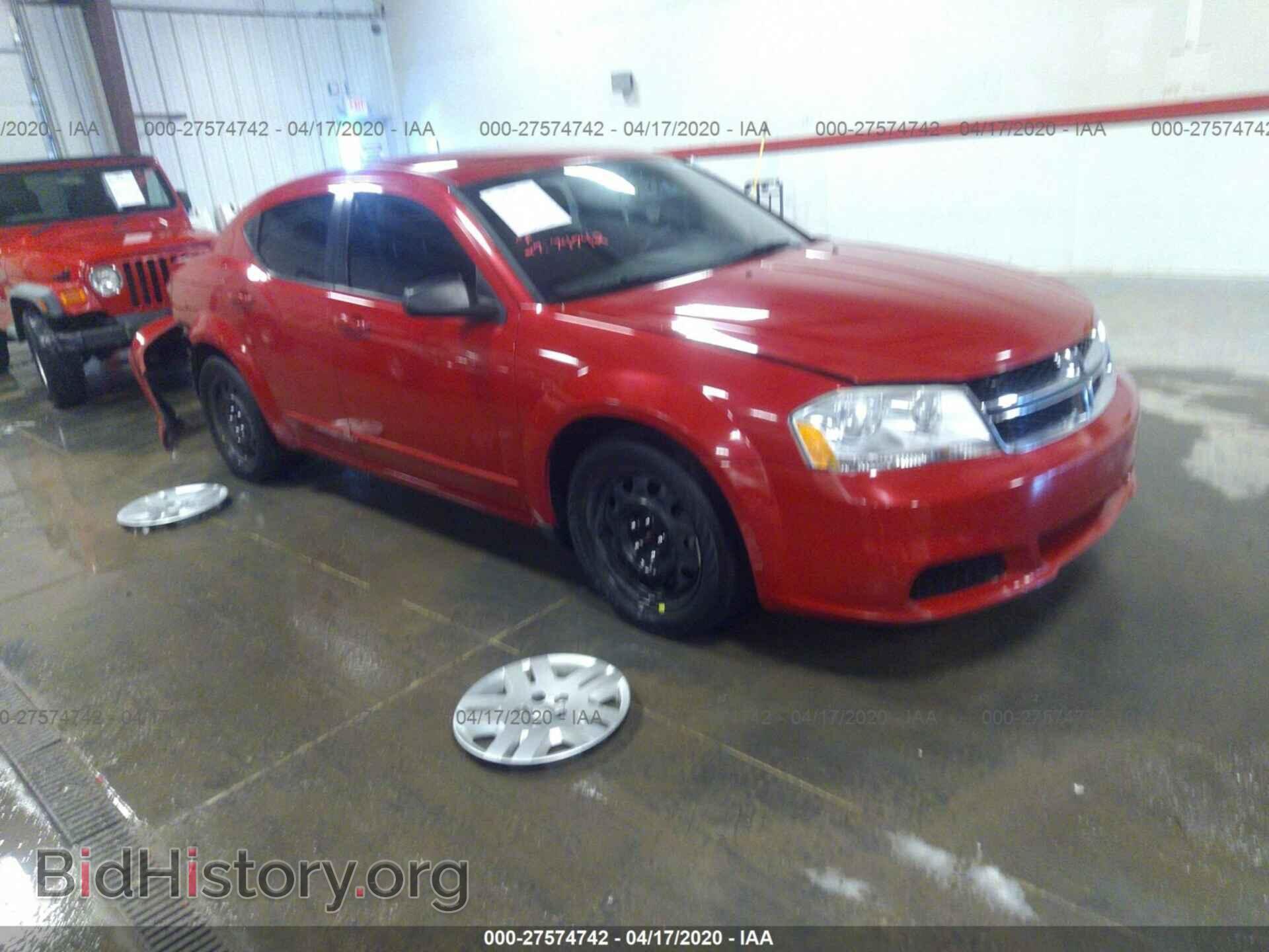 Photo 1C3CDZAG1CN310185 - DODGE AVENGER 2012
