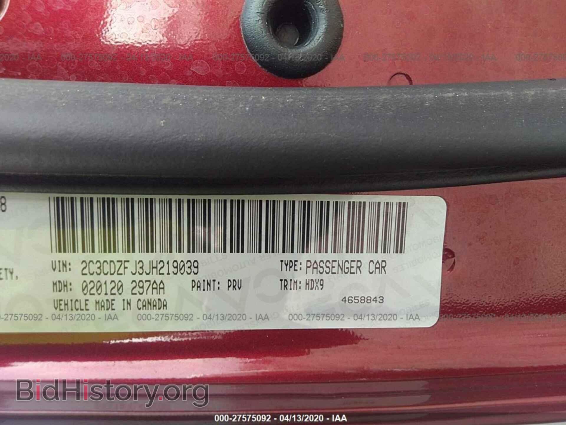 2018 DODGE CHALLENGER - VIN: 2C3CDZFJ3JH219039 - Photo 9