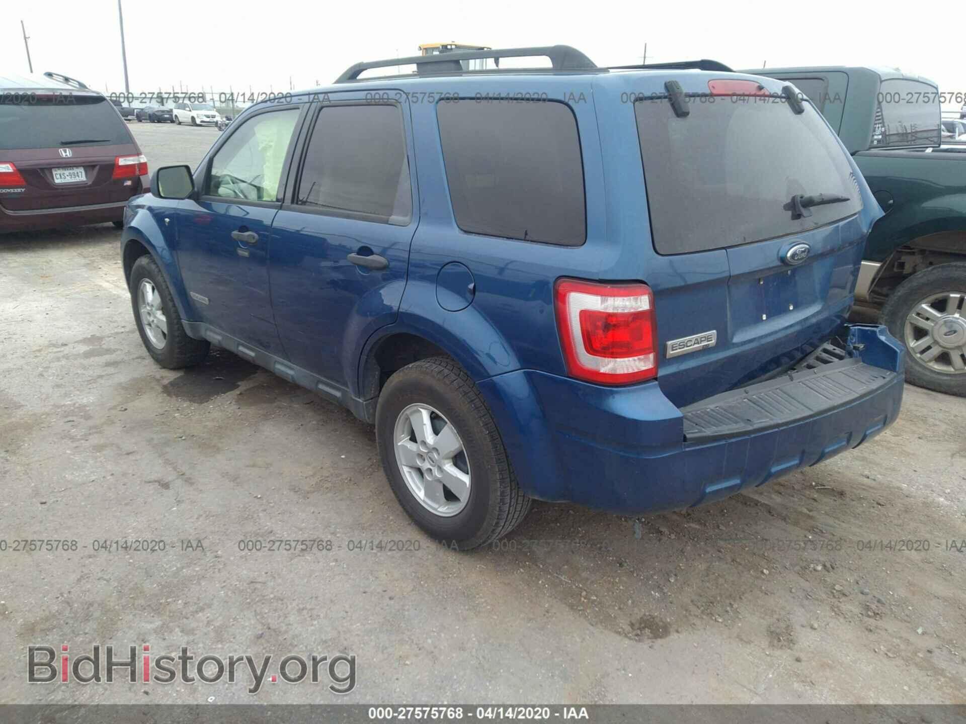 2008 FORD ESCAPE - VIN: 1FMCU031X8KD76822 - Фото 3