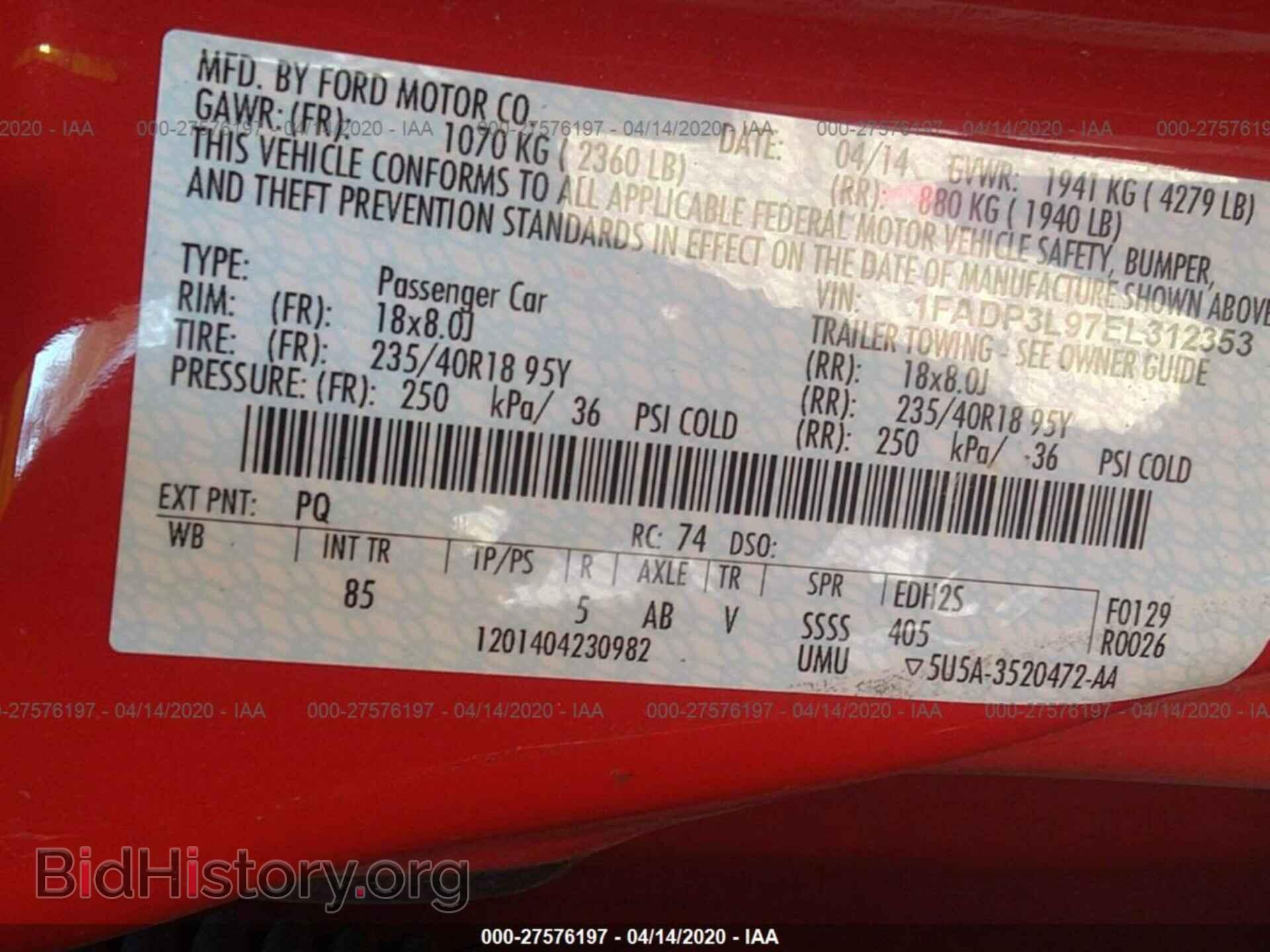 2014 FORD FOCUS - VIN: 1FADP3L97EL312353 - Photo 9