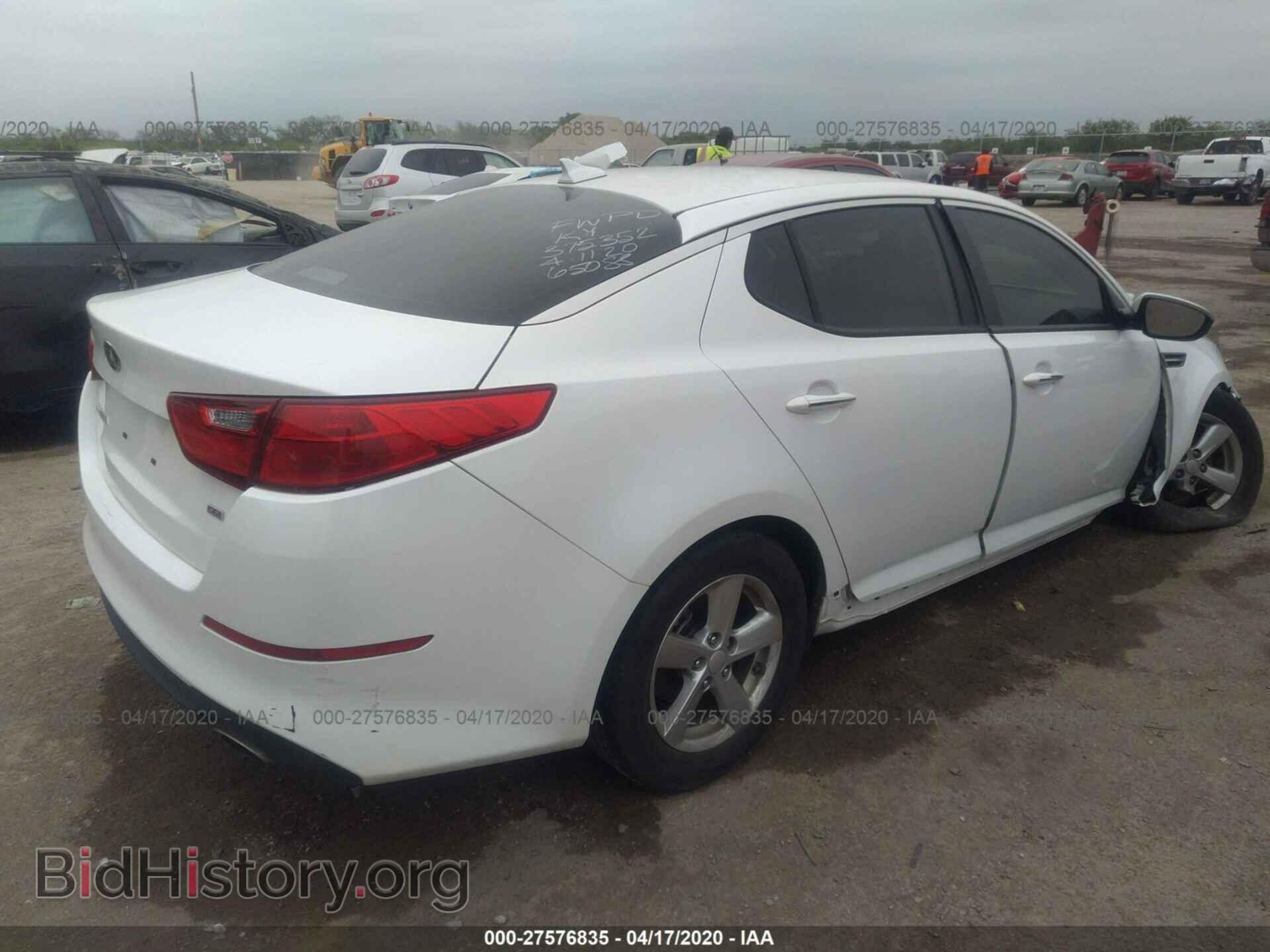 2015 KIA OPTIMA - VIN: KNAGM4A76F5635755 - Фото 4
