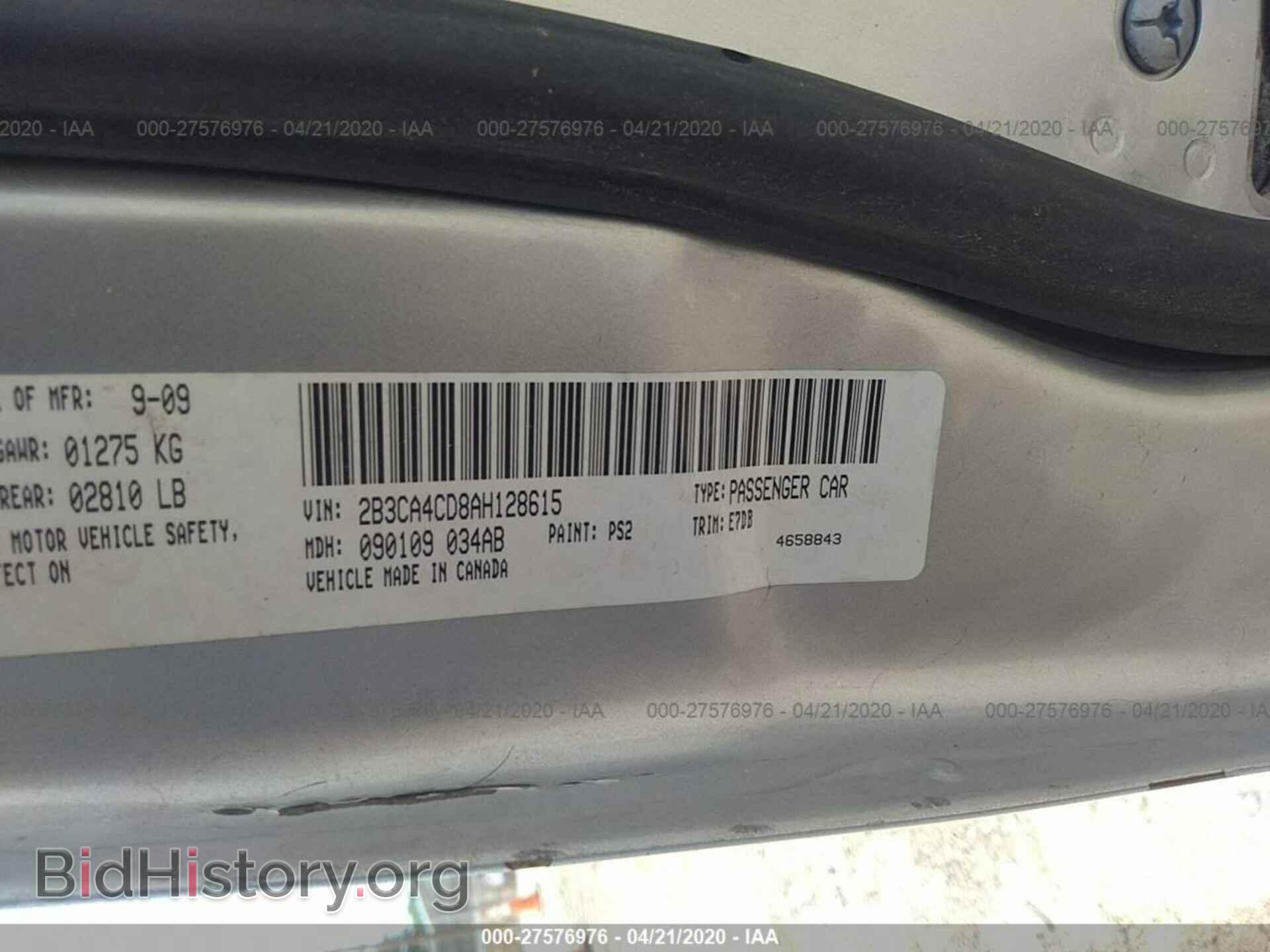 2010 DODGE CHARGER - VIN: 2B3CA4CD8AH128615 - Photo 9
