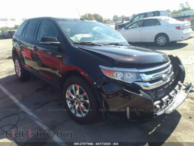 2013 Ford EDGE SEL, черный — VIN 2FMDK4JC7DBC91981, IAAI
