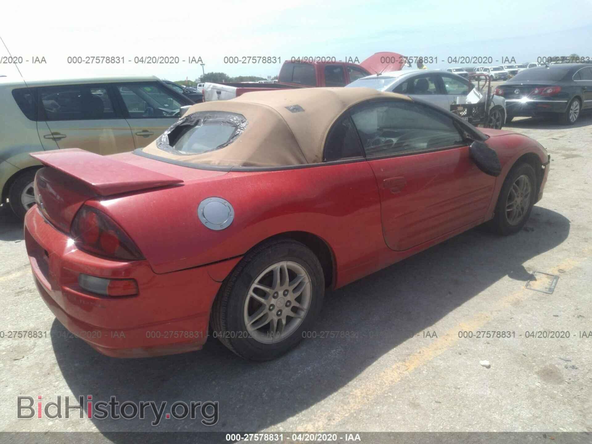 2001 MITSUBISHI ECLIPSE - VIN: 4A3AE45G71E210552 - Фото 4