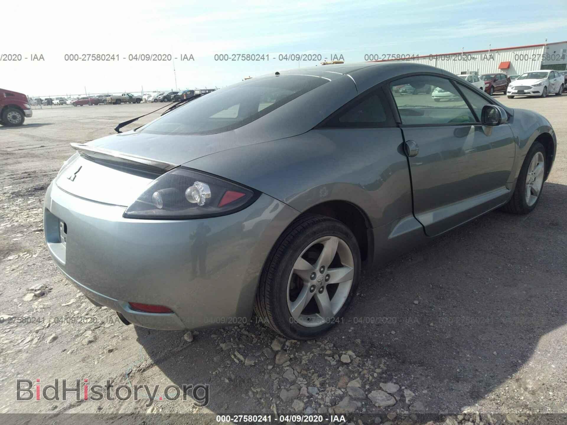 2007 MITSUBISHI ECLIPSE - VIN: 4A3AK24F87E011279 - Фото 4