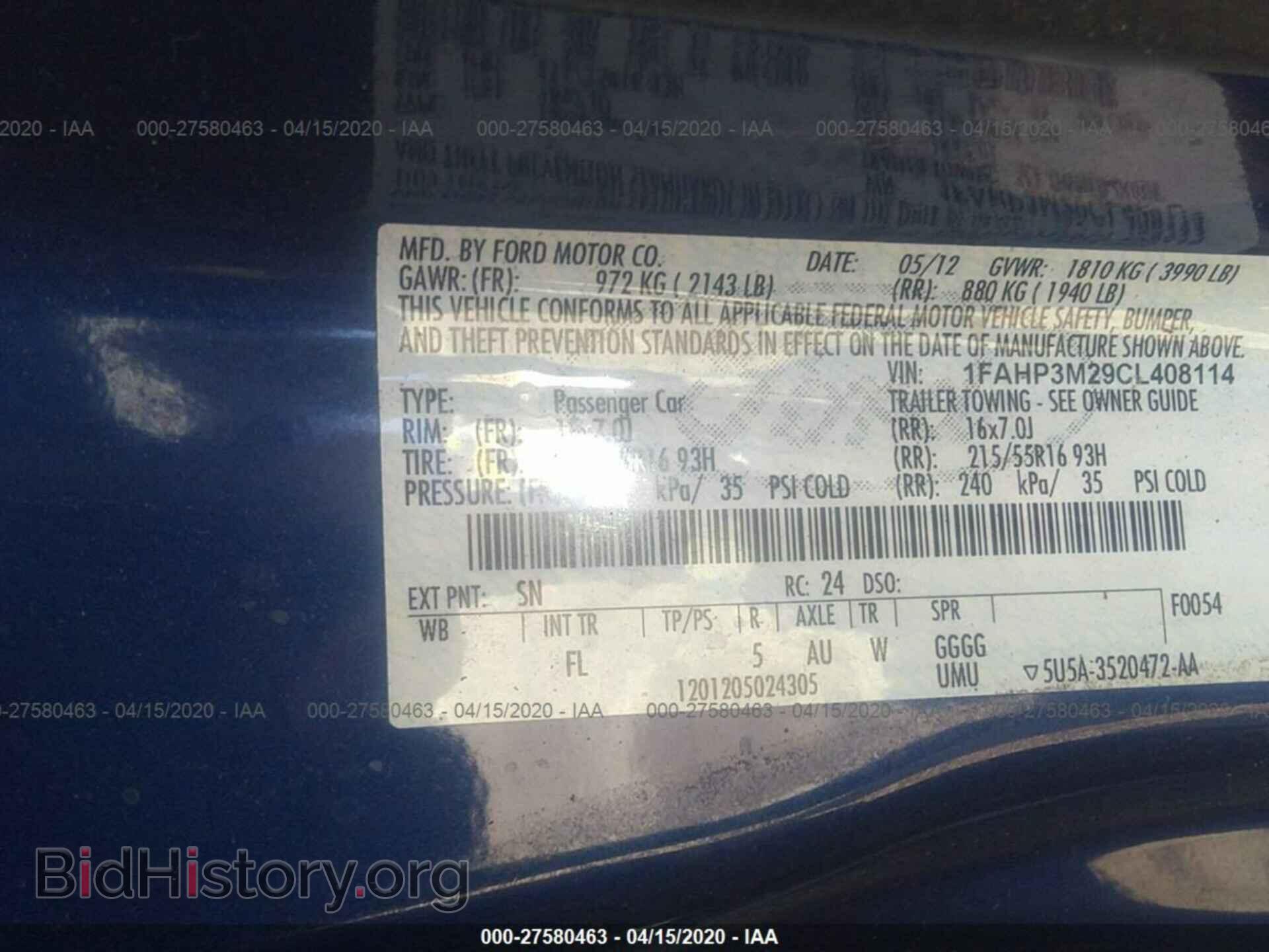 2012 FORD FOCUS - VIN: 1FAHP3M29CL408114 - Photo 9