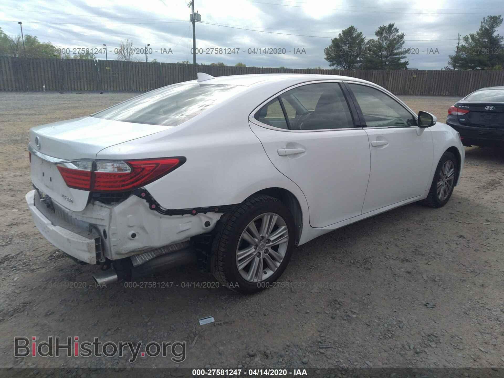 2015 LEXUS ES 350 - VIN: JTHBK1GG2F2159836 - Фото 4