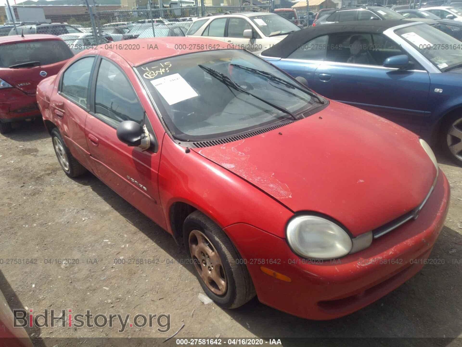 Фотография 1B3ES46C11D209008 - DODGE NEON 2001