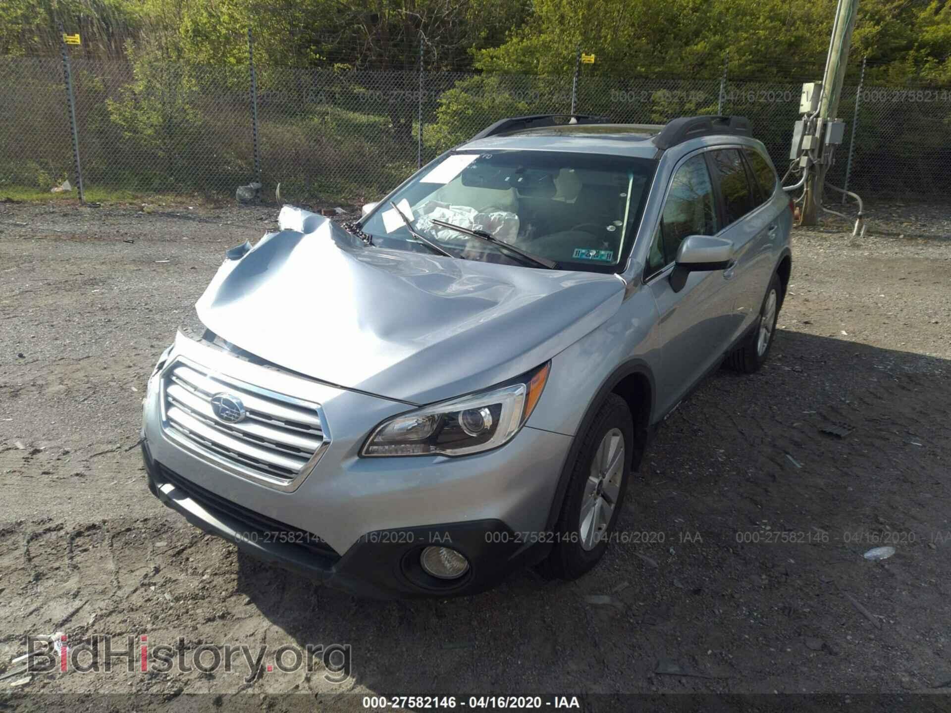 2016 SUBARU OUTBACK - VIN: 4S4BSADC2G3214568 - Фото 2