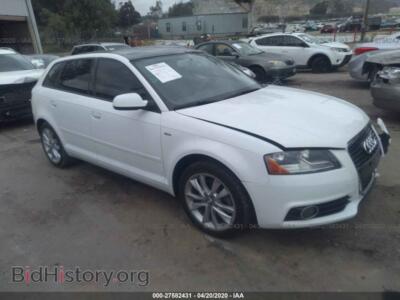 2012 Audi A3 Premium, белый — VIN WAUBEAFMXCA123858, IAAI