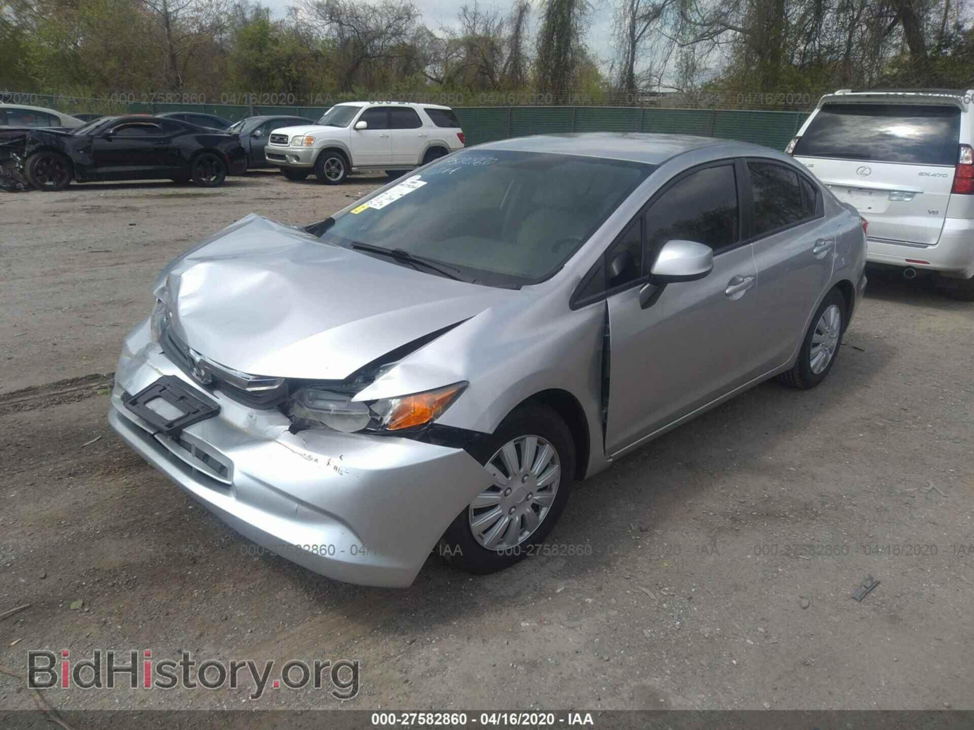 2012 HONDA CIVIC - VIN: 19XFB2F52CE314621 - Фото 2