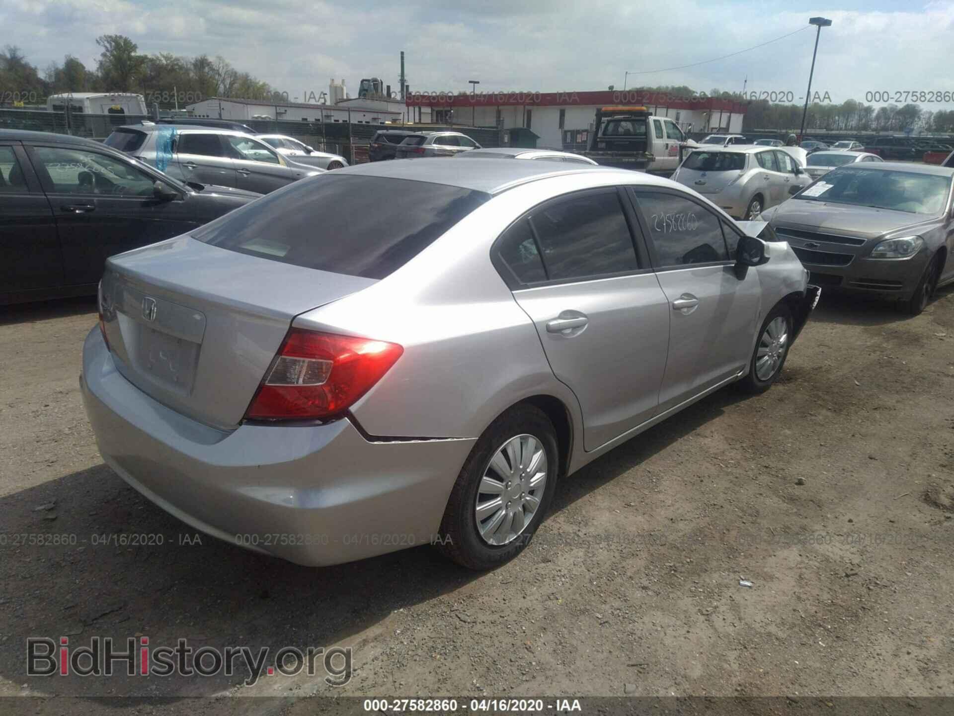 2012 HONDA CIVIC - VIN: 19XFB2F52CE314621 - Фото 4