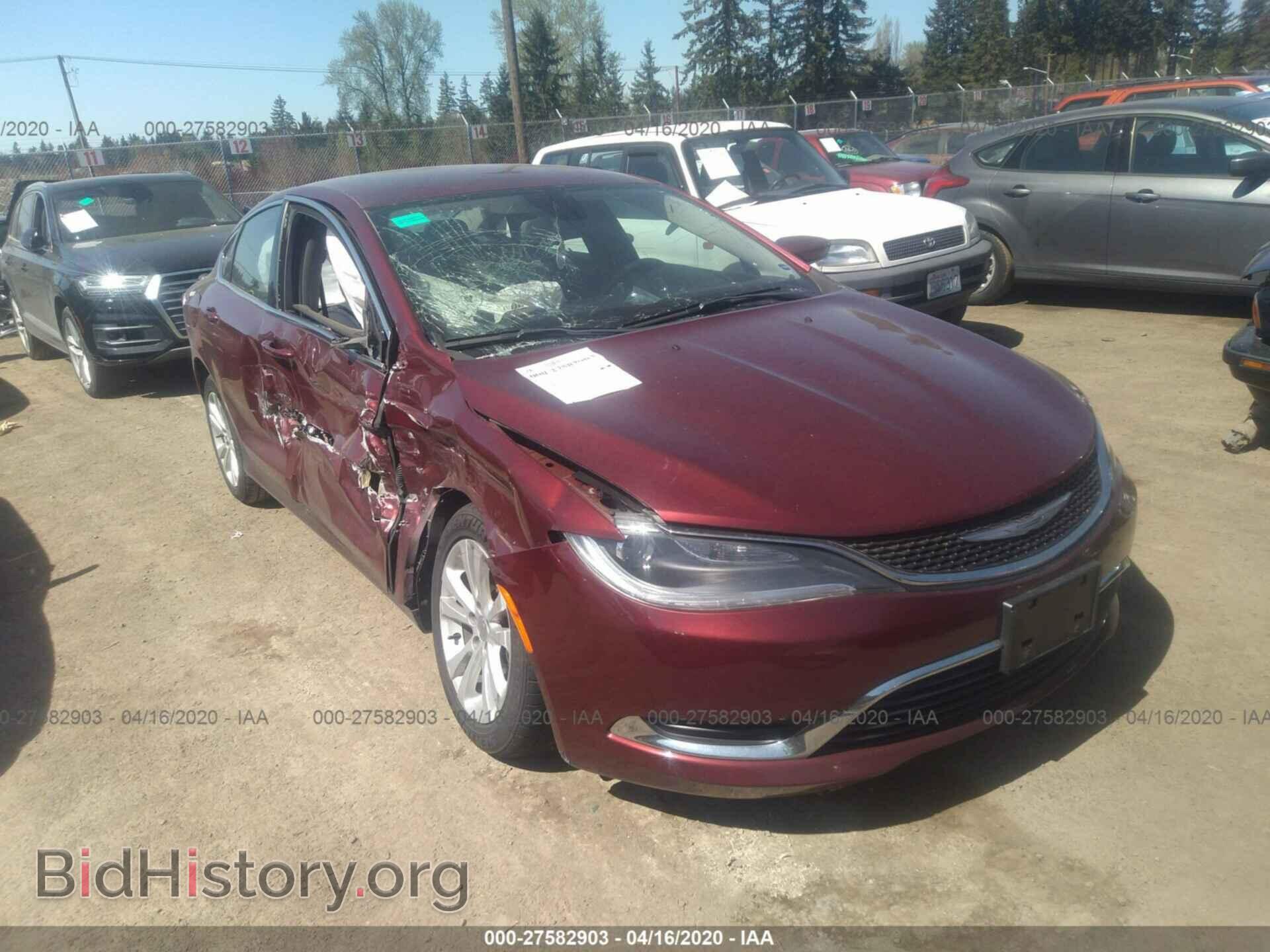 Photo 1C3CCCAB1FN596015 - CHRYSLER 200 2015
