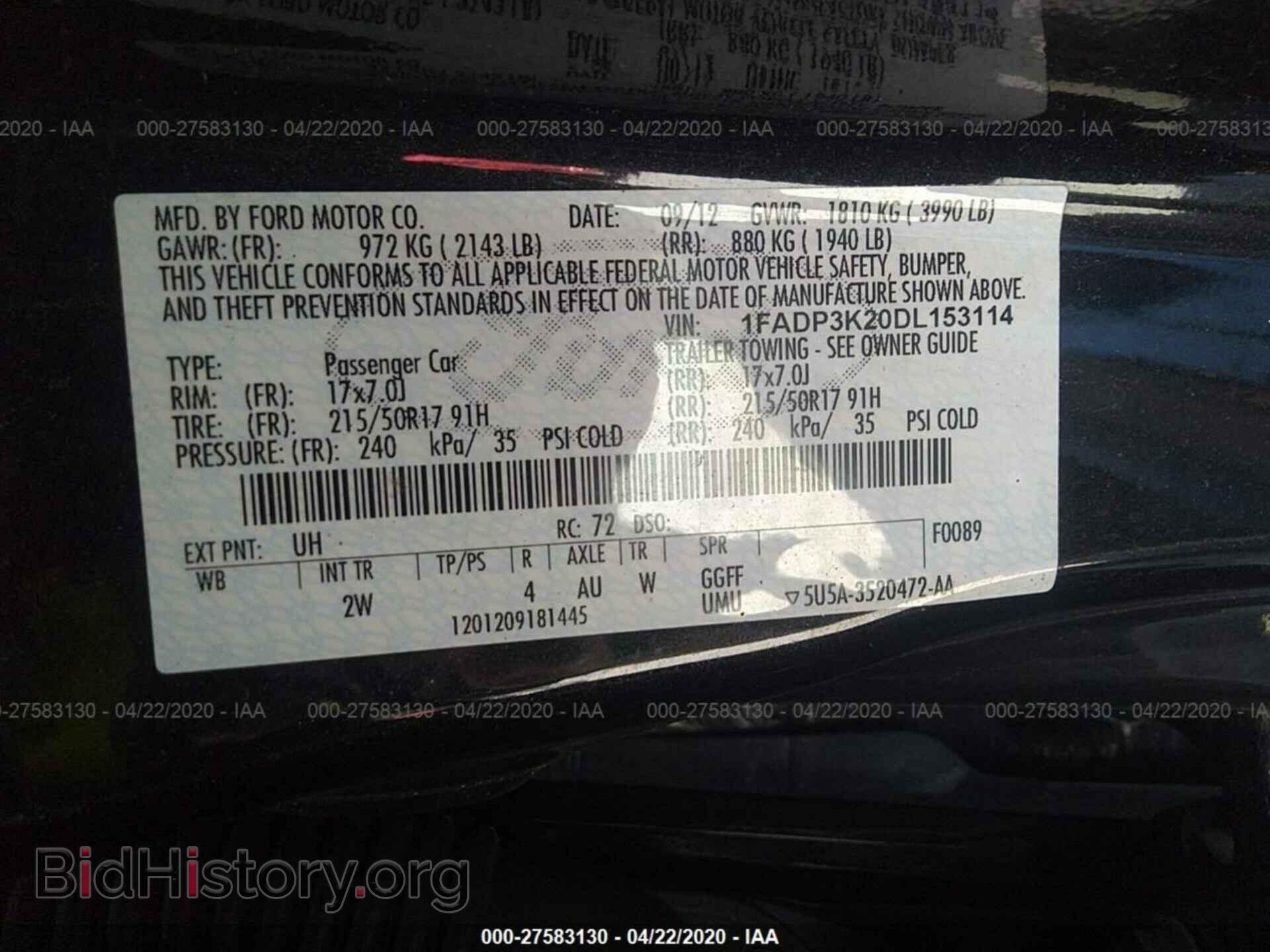 2013 FORD FOCUS - VIN: 1FADP3K20DL153114 - Photo 9