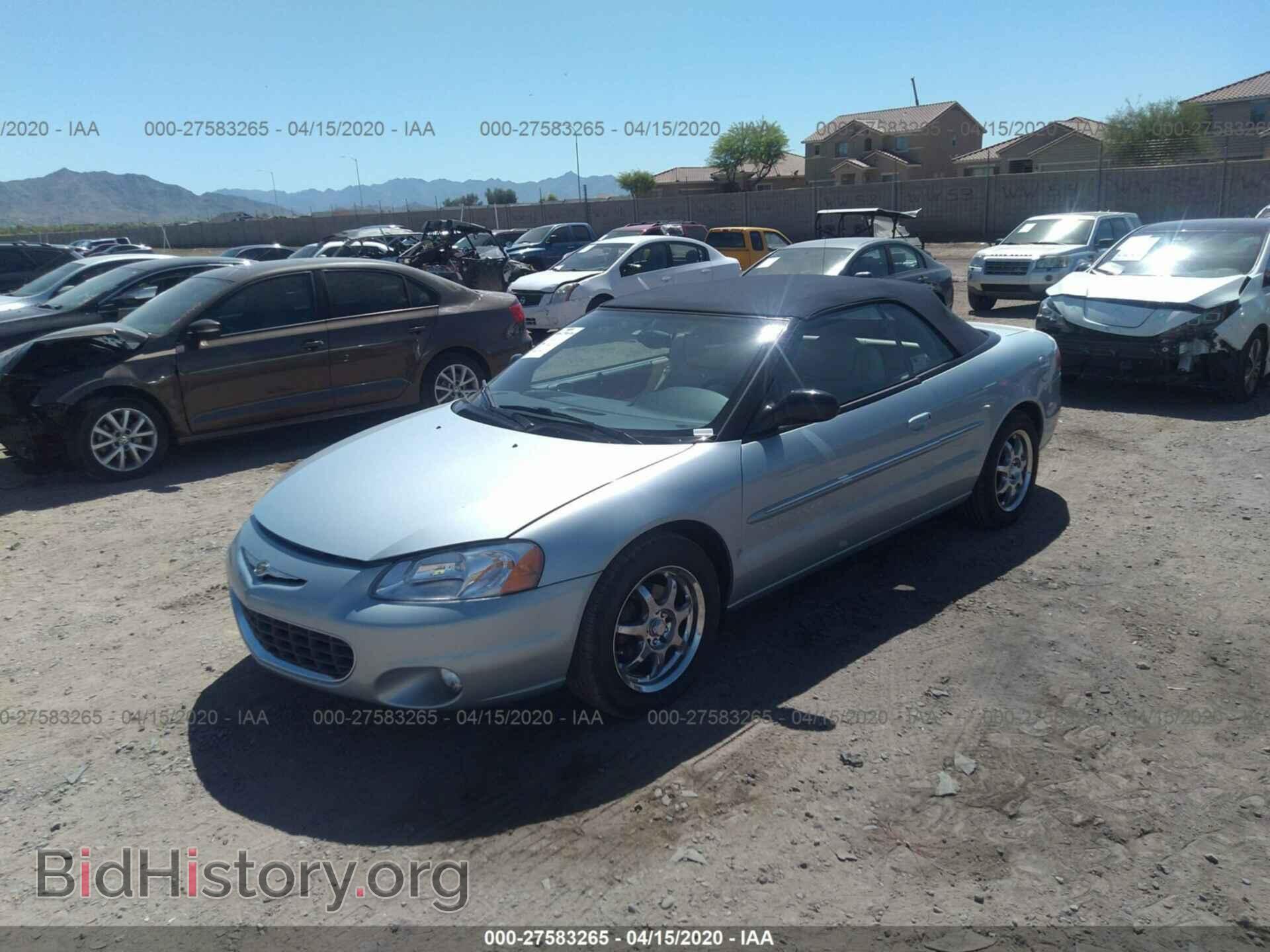2001 CHRYSLER SEBRING - VIN: 1C3EL65U31N630504 - Фото 2