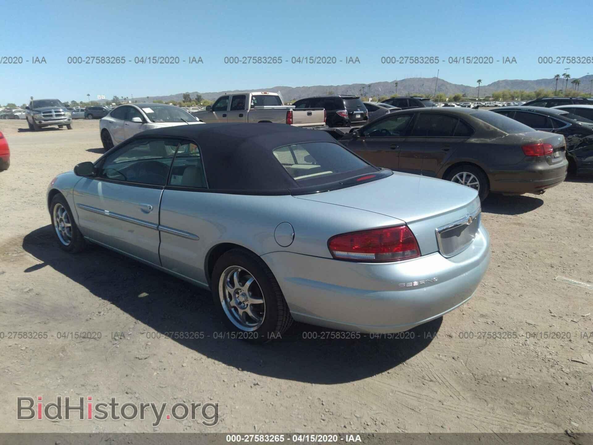 2001 CHRYSLER SEBRING - VIN: 1C3EL65U31N630504 - Фото 3