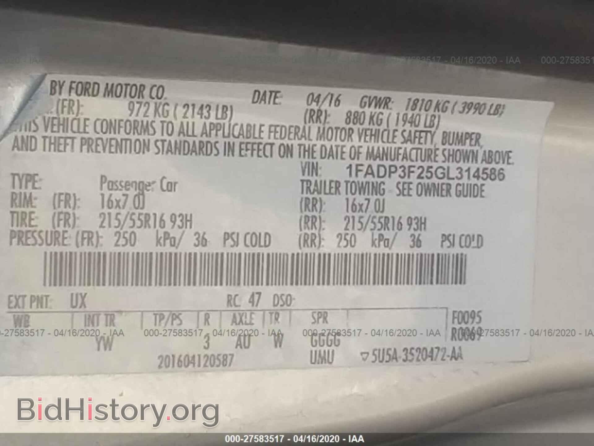 2016 FORD FOCUS - VIN: 1FADP3F25GL314586 - Photo 9