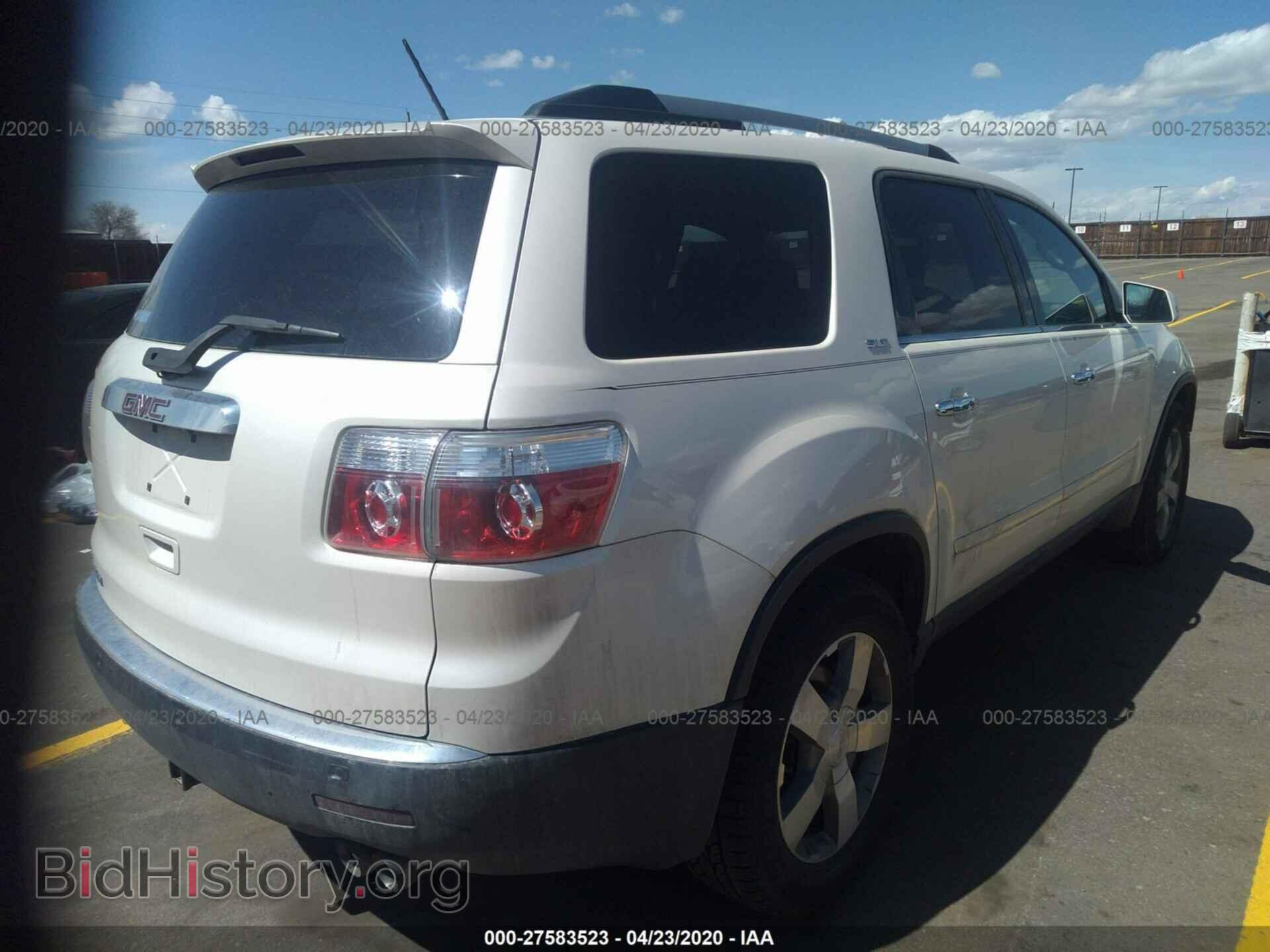 2010 GMC ACADIA - VIN: 1GKLRMED6AJ267326 - Фото 4