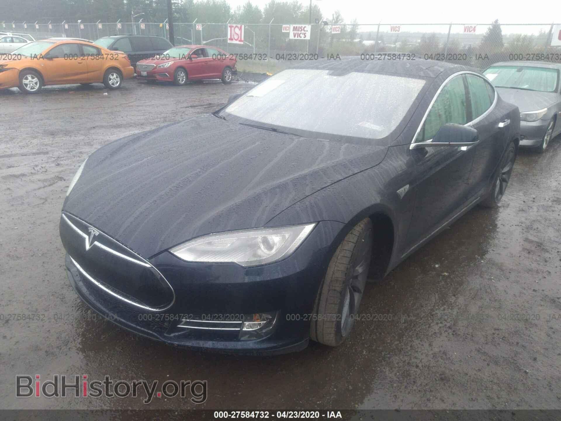 2014 TESLA MODEL S - VIN: 5YJSA1H13EFP40398 - Photo 2
