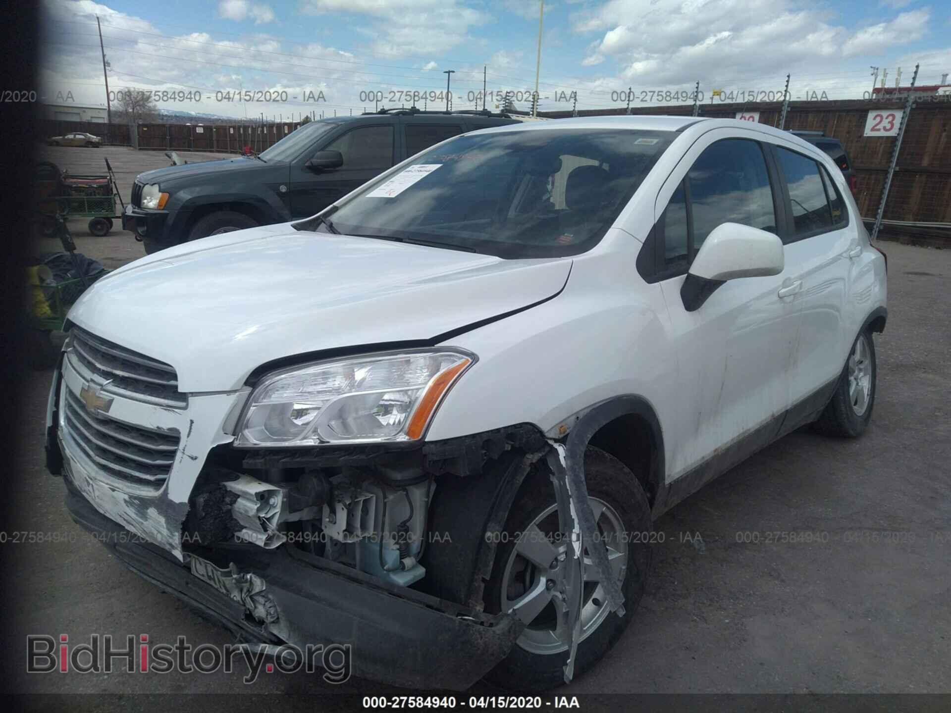 2015 CHEVROLET TRAX - VIN: KL7CJPSB9FB120603 - Фото 2