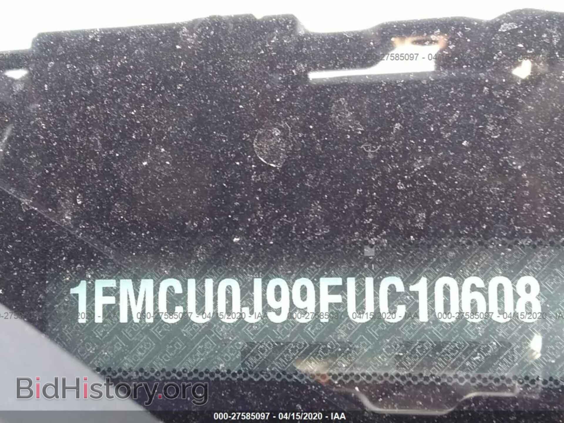 2015 FORD ESCAPE - VIN: 1FMCU0J99FUC10608 - Фото 9