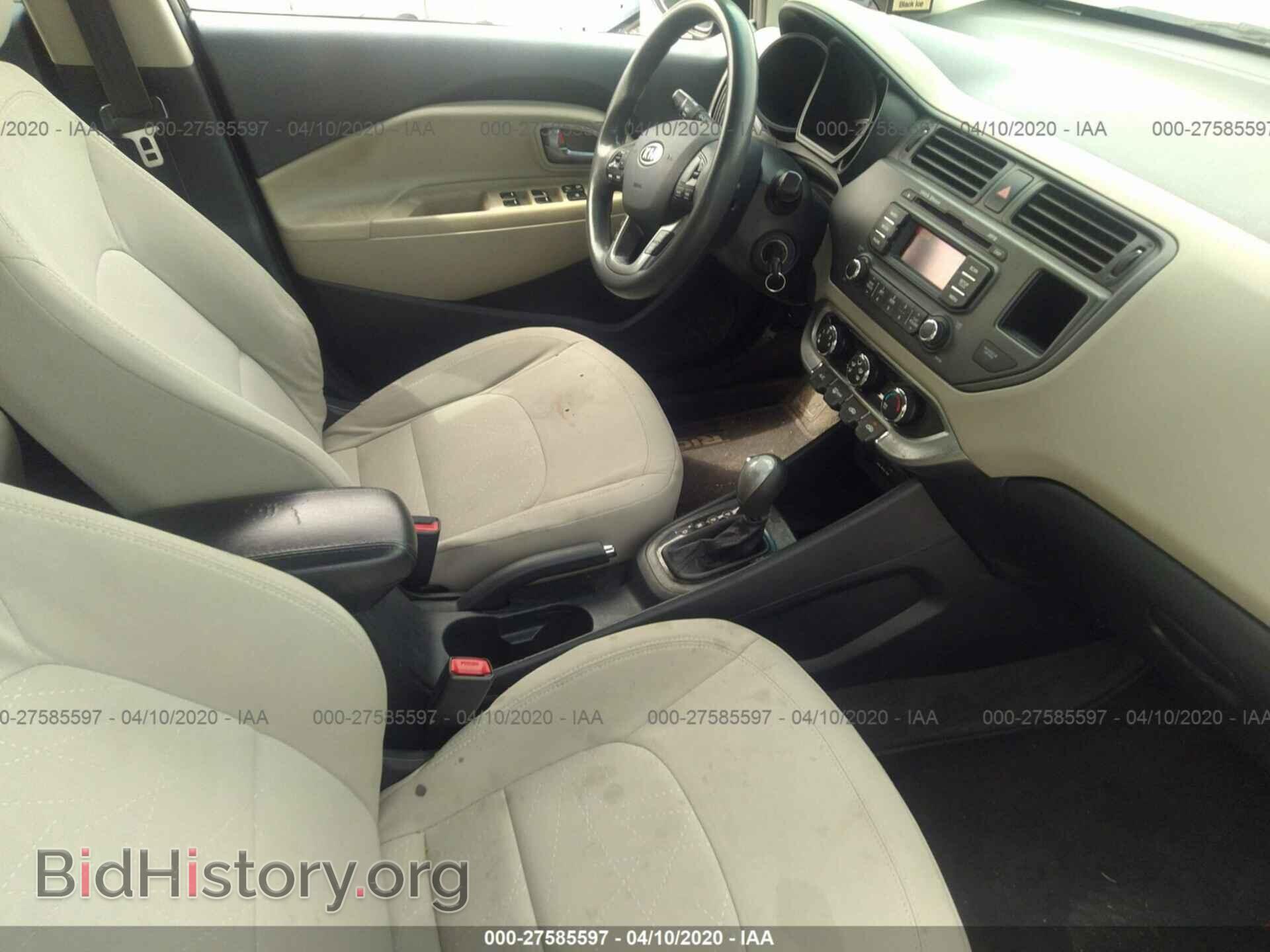 2012 KIA RIO - VIN: KNADN5A3XC6090832 - Фото 5