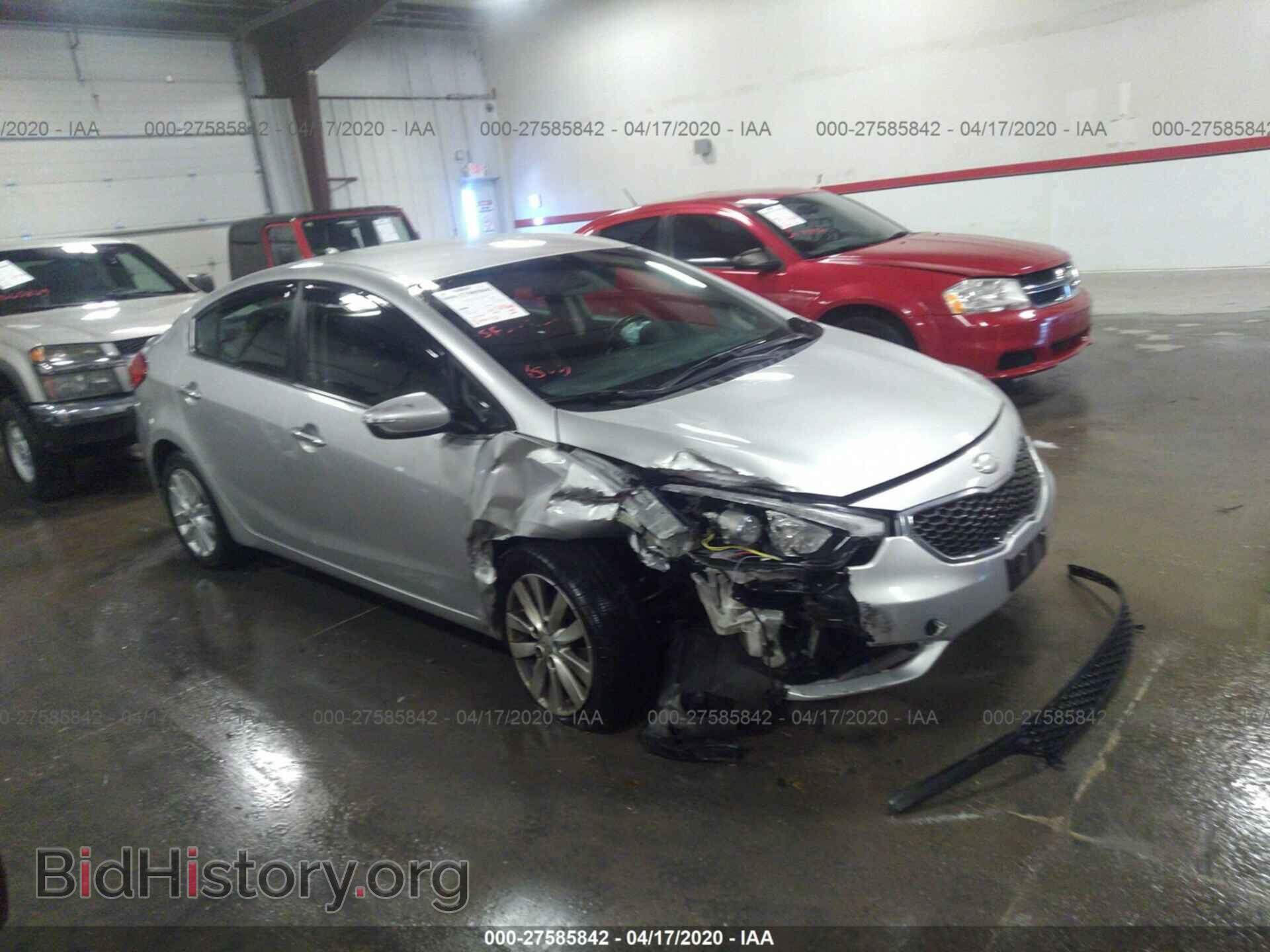 Photo KNAFX4A86E5096676 - KIA FORTE 2014