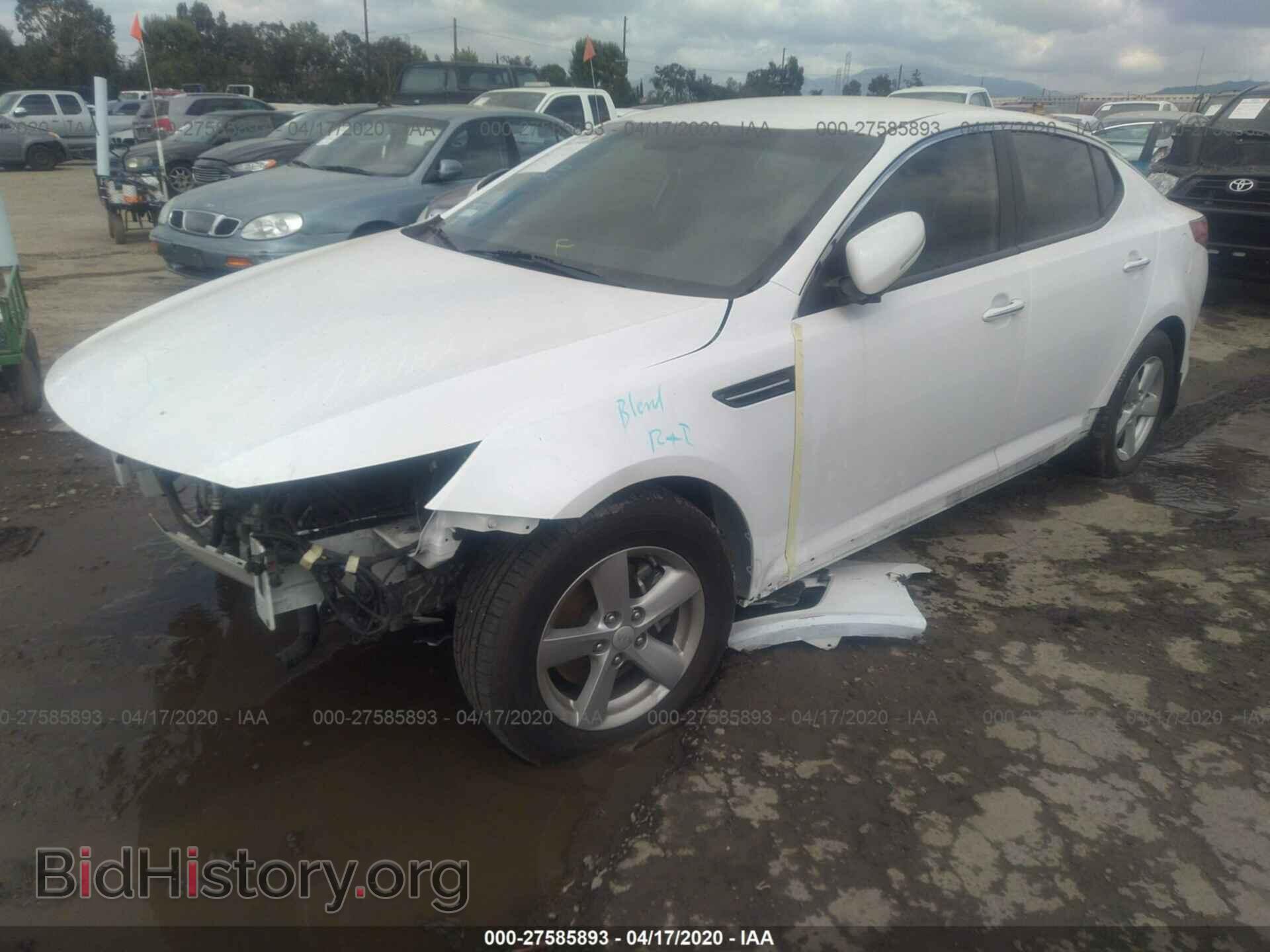 2014 KIA OPTIMA - VIN: KNAGM4A77E5482544 - Фото 2
