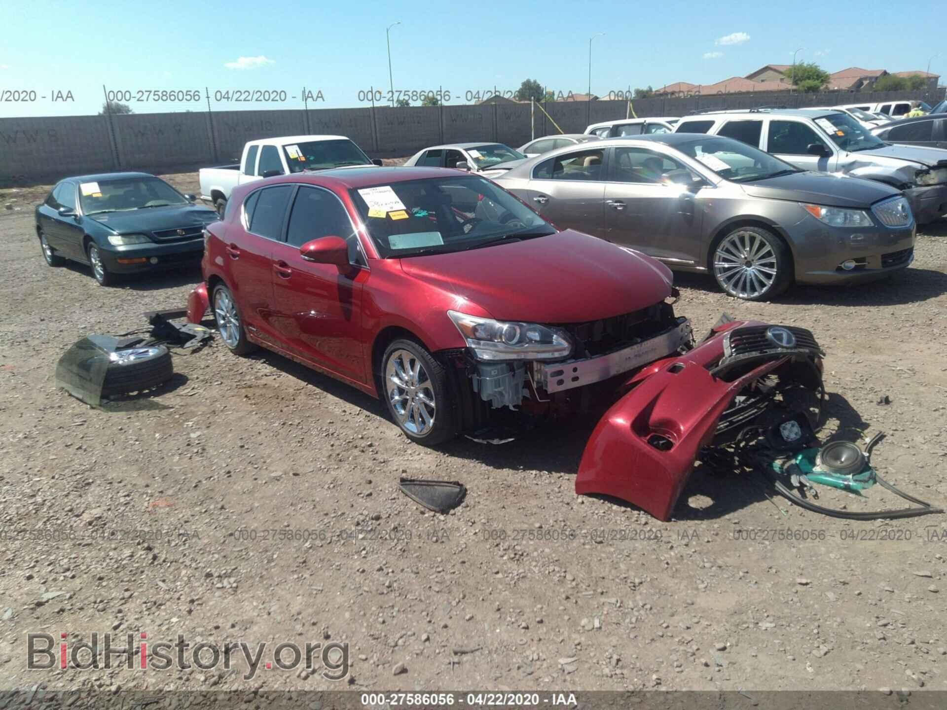 Photo JTHKD5BHXC2104855 - LEXUS CT 2012