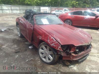 2005 Chrysler CROSSFIRE Limited, темно-бордовый — VIN 1C3AN65L15X032941, IAAI